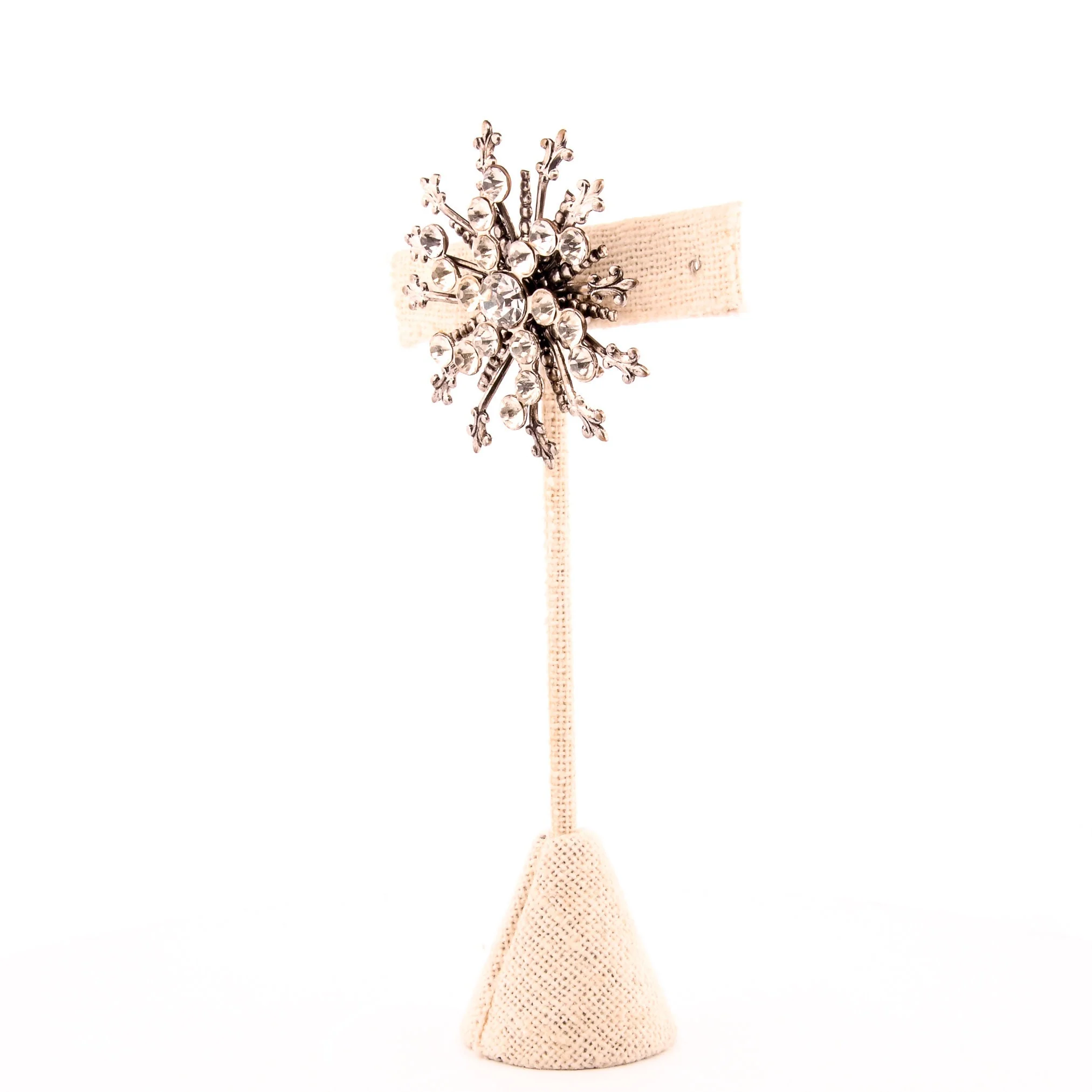 Mcm Snowflake Rhinestone Brooch Pin - Image 2
