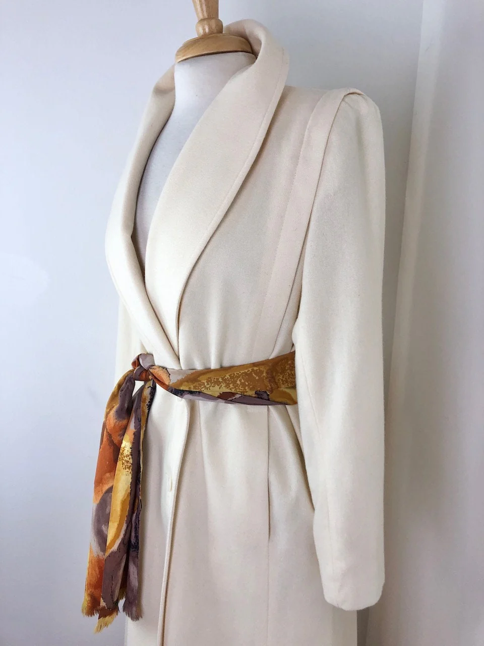 Medium To Large Vintage 80s Double Breasted Wool Coat by Forecaster of Boston - Image 5