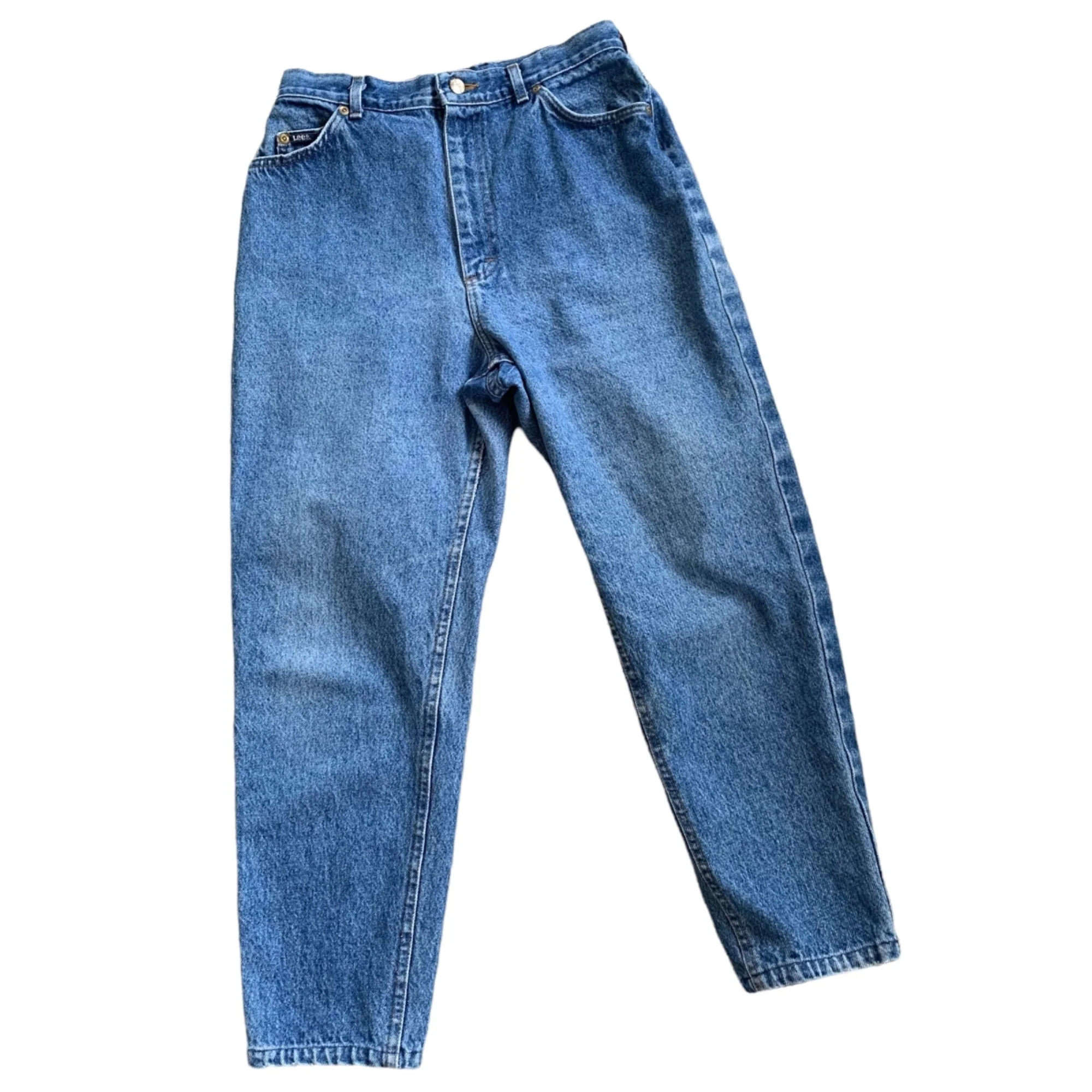 Medium Wash Lee Perfectly Worn In Mom Jeans Usa By Lee Jeans