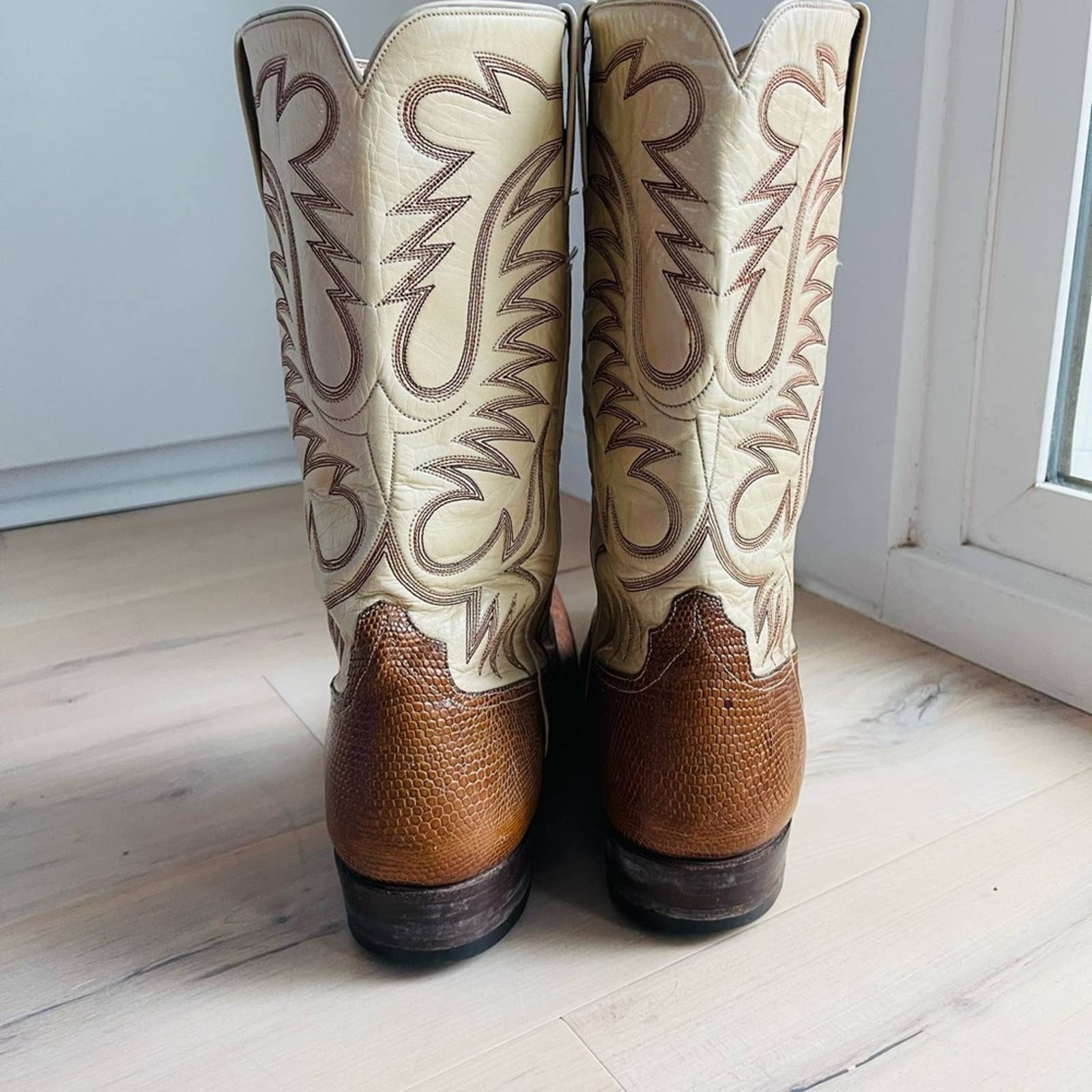 Men’s Cowboy Boots Lizard and Leather Classic Style Custom Made Western - Image 5