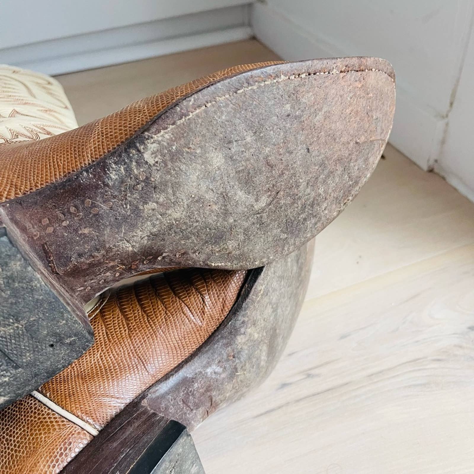 Men’s Cowboy Boots Lizard and Leather Classic Style Custom Made Western - Image 6