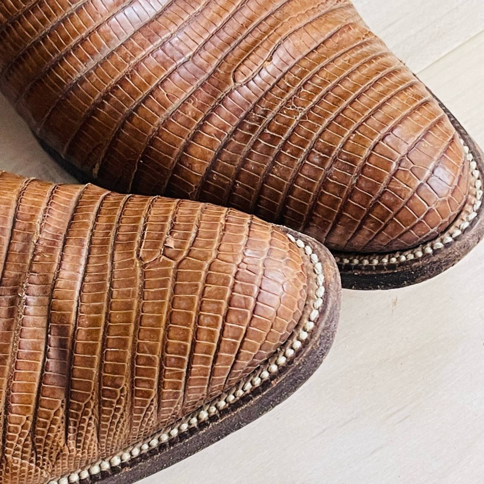 Men’s Cowboy Boots Lizard and Leather Classic Style Custom Made Western - Image 8