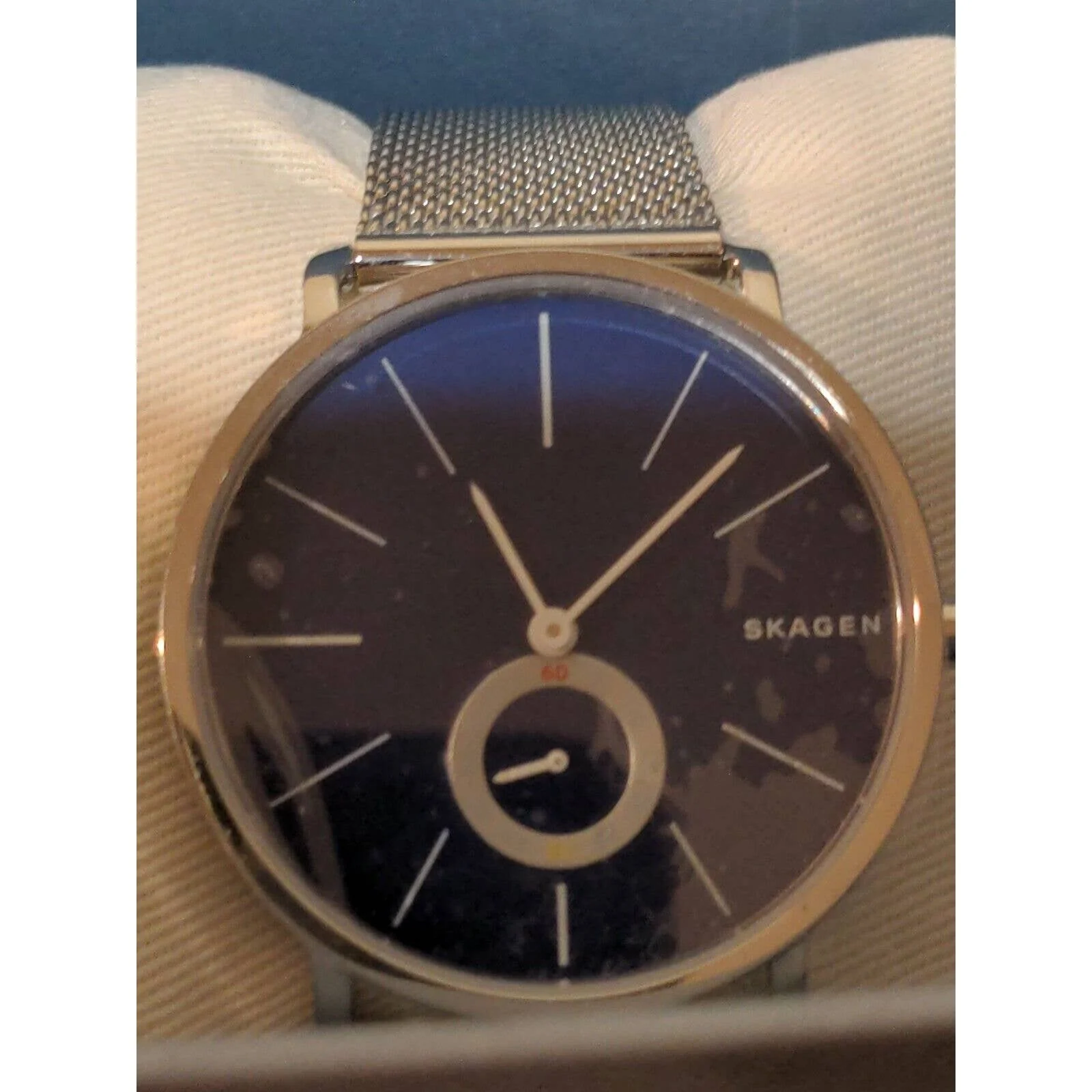 Men's Hagen Blue Dial Mesh Stainless Steel Strap Watch Skw6230 by Skagen - Image 3