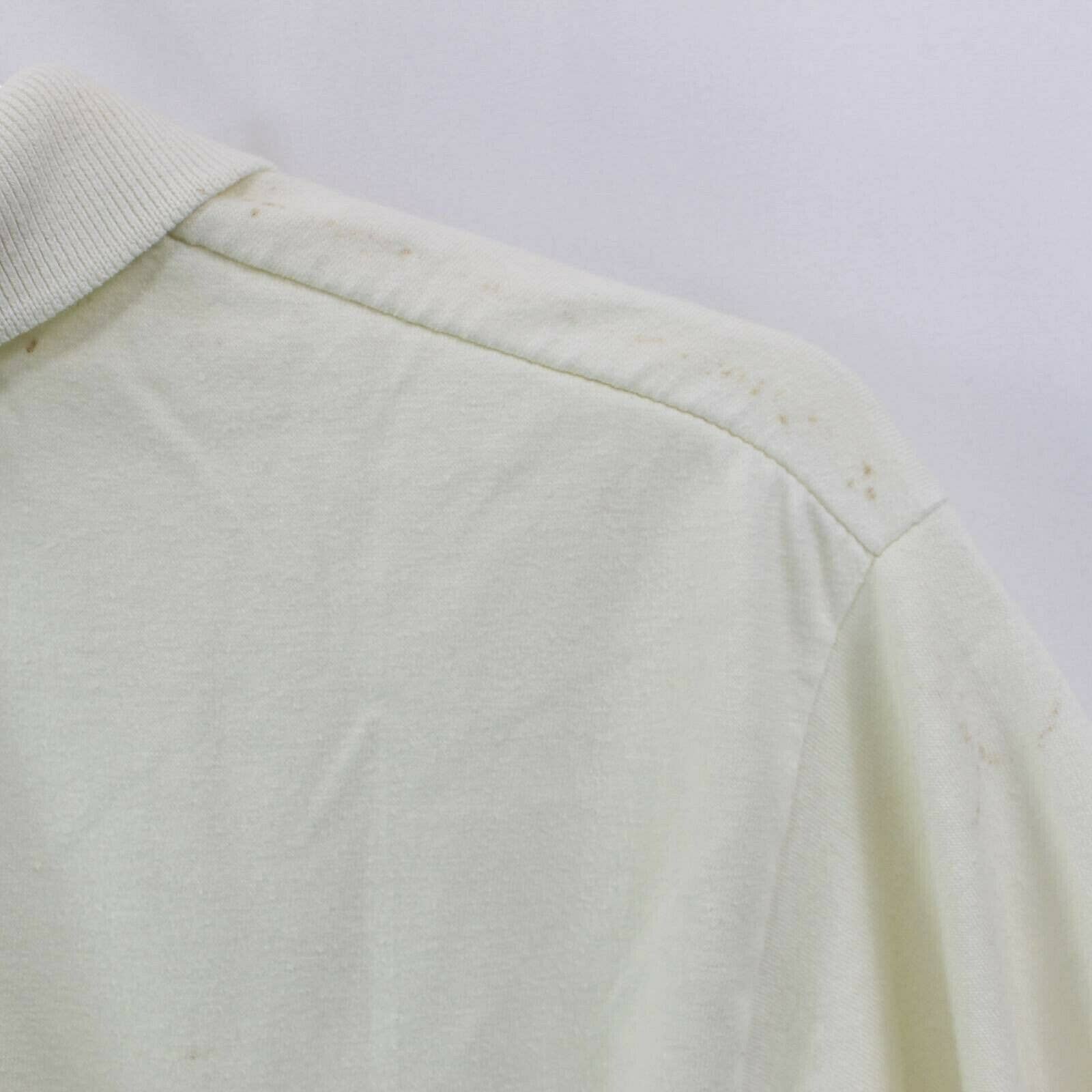 Men's Polo Shirt White Blue '84 Us Open Collared Button Short Sleeve by Anvil - Image 8