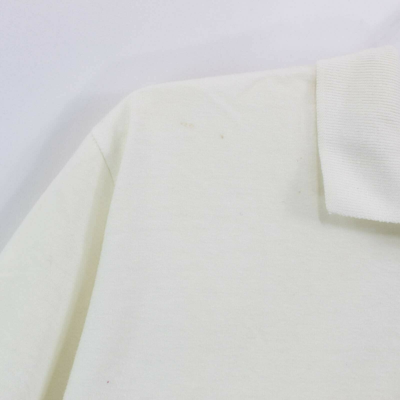 Men's Polo Shirt White Blue '84 Us Open Collared Button Short Sleeve by Anvil - Image 9