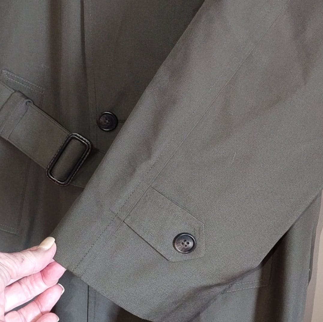 Mens Polyester Cotton Trench Coat by Christian Dior - Image 5