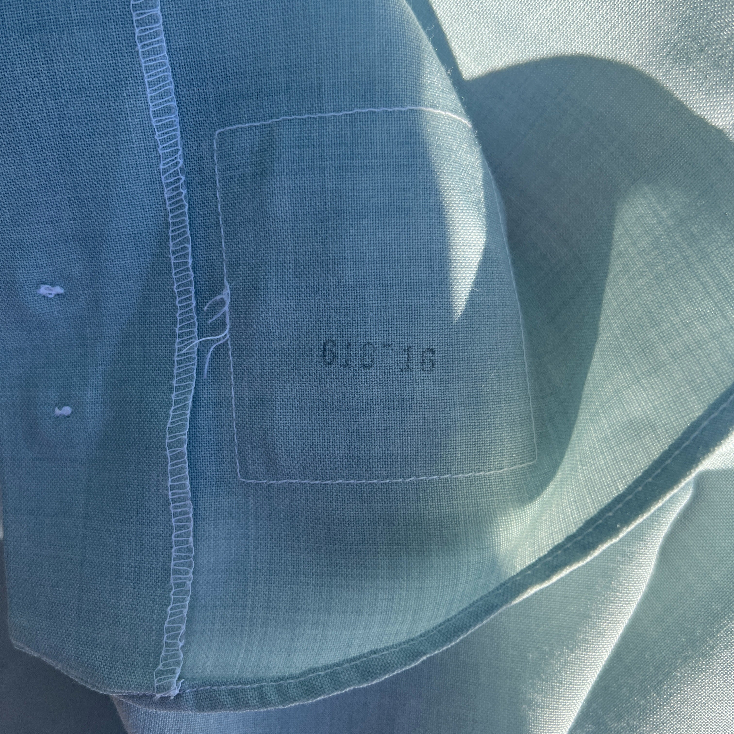 Mens Seafoam Green Military Short Sleeve Button Up by Propper - Image 4