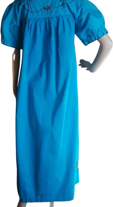 Teal Embroidered Maxi Dress - Image 2