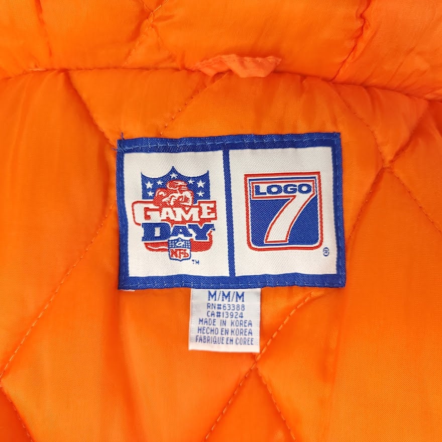 Miami Dolphins Puffer Jacket Vintage 90s Nfl Football Logo 7 Hooded Mens Size Medium - Image 7