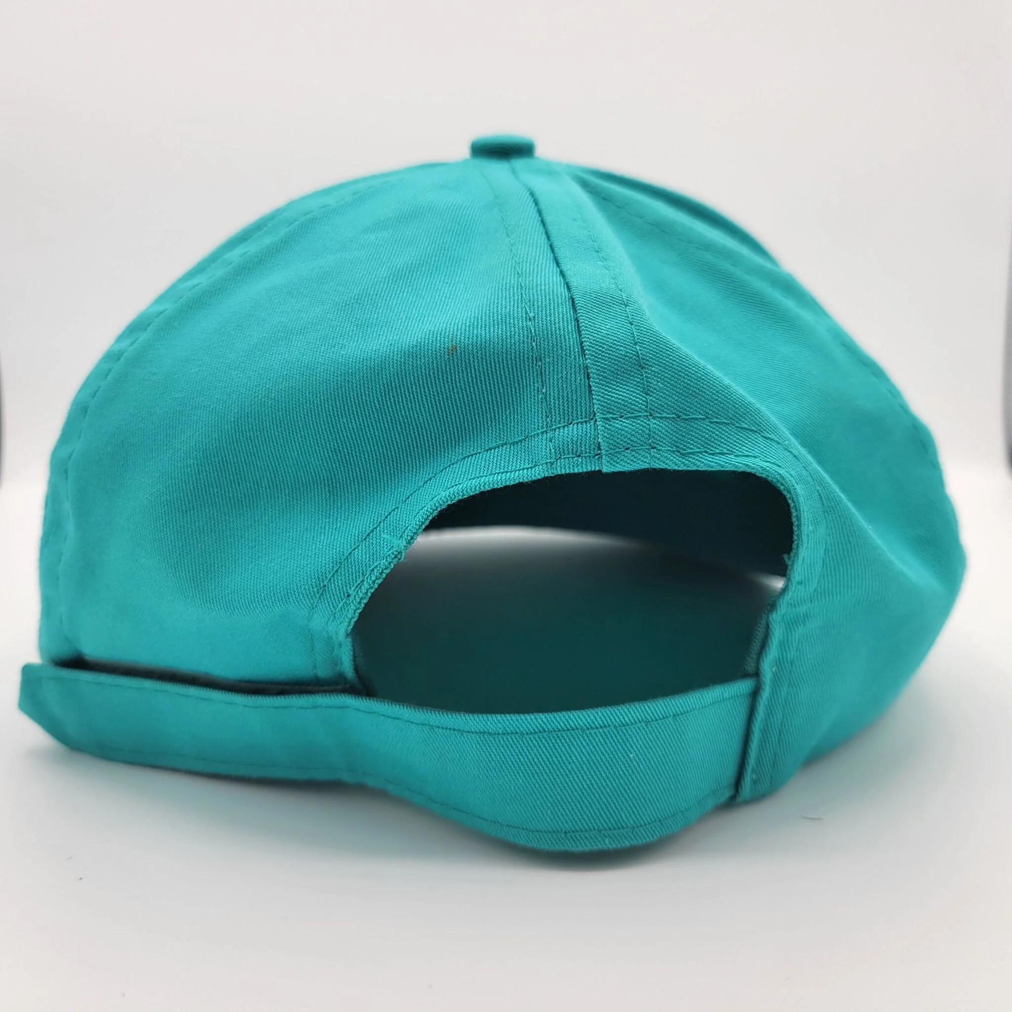 Miami Dolphins Vintage 80s Euro Cap Strapback Hat Velcro Strap Nfl Football Blue Baseball Style Cap One Size Fits All - Image 3