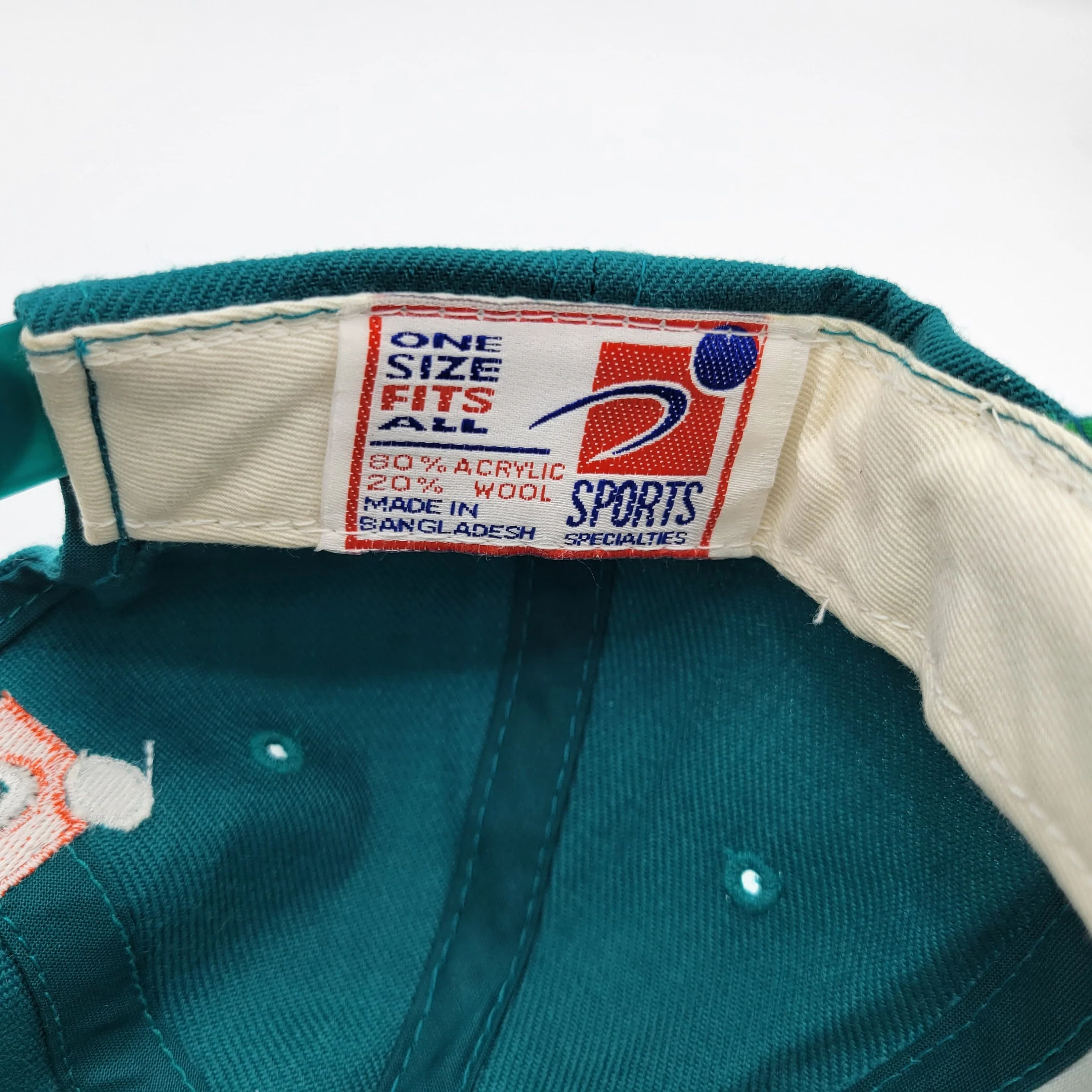 Miami Dolphins Vintage 90s Sports Specialties Snapback Hat Nfl Football Marino Green Baseball Style Cap Wool Blend - Image 6