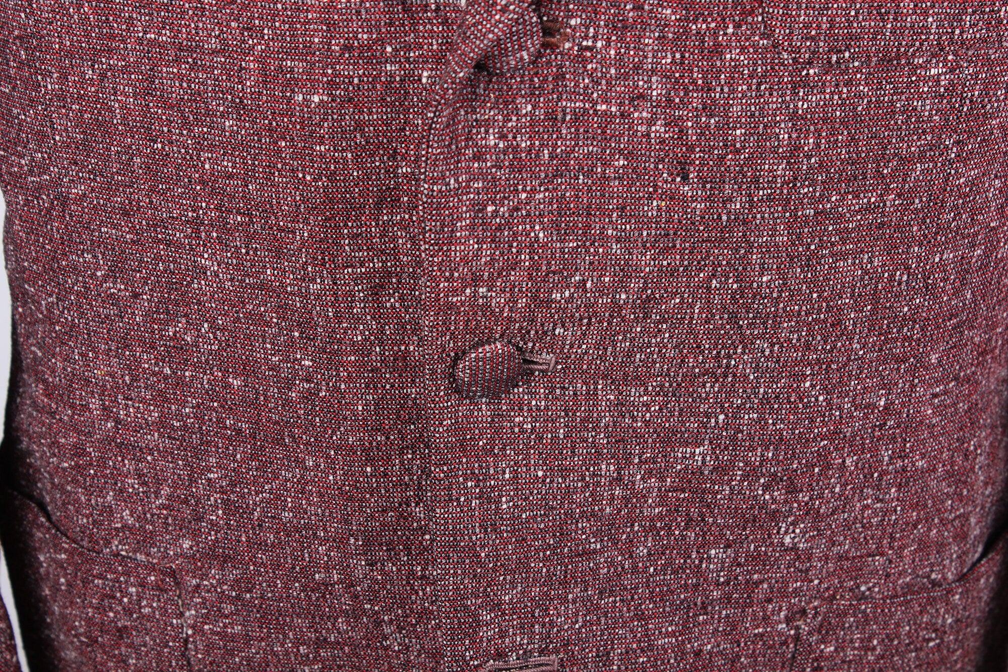 Mid Century Mohan's Brand Red Knit Formal Men's Sport Coat Blazer by Mohan's - Image 5