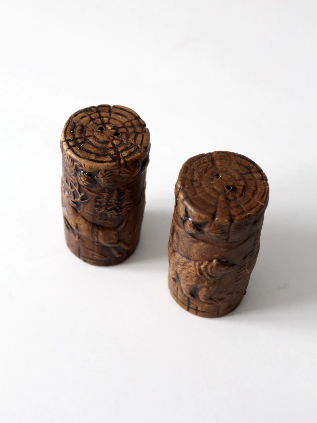 Mid Century Rustic Salt And Pepper Shakers - Image 6