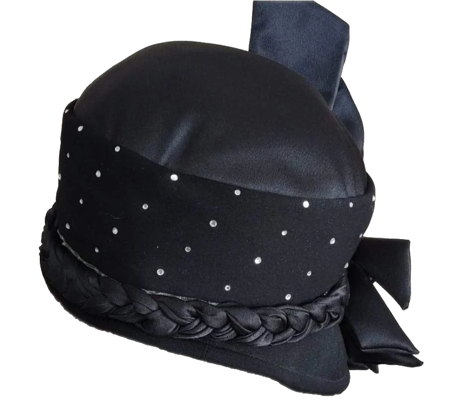 Stylish Satin Rhinestone Hat by Milano Paris Ny - Image 2