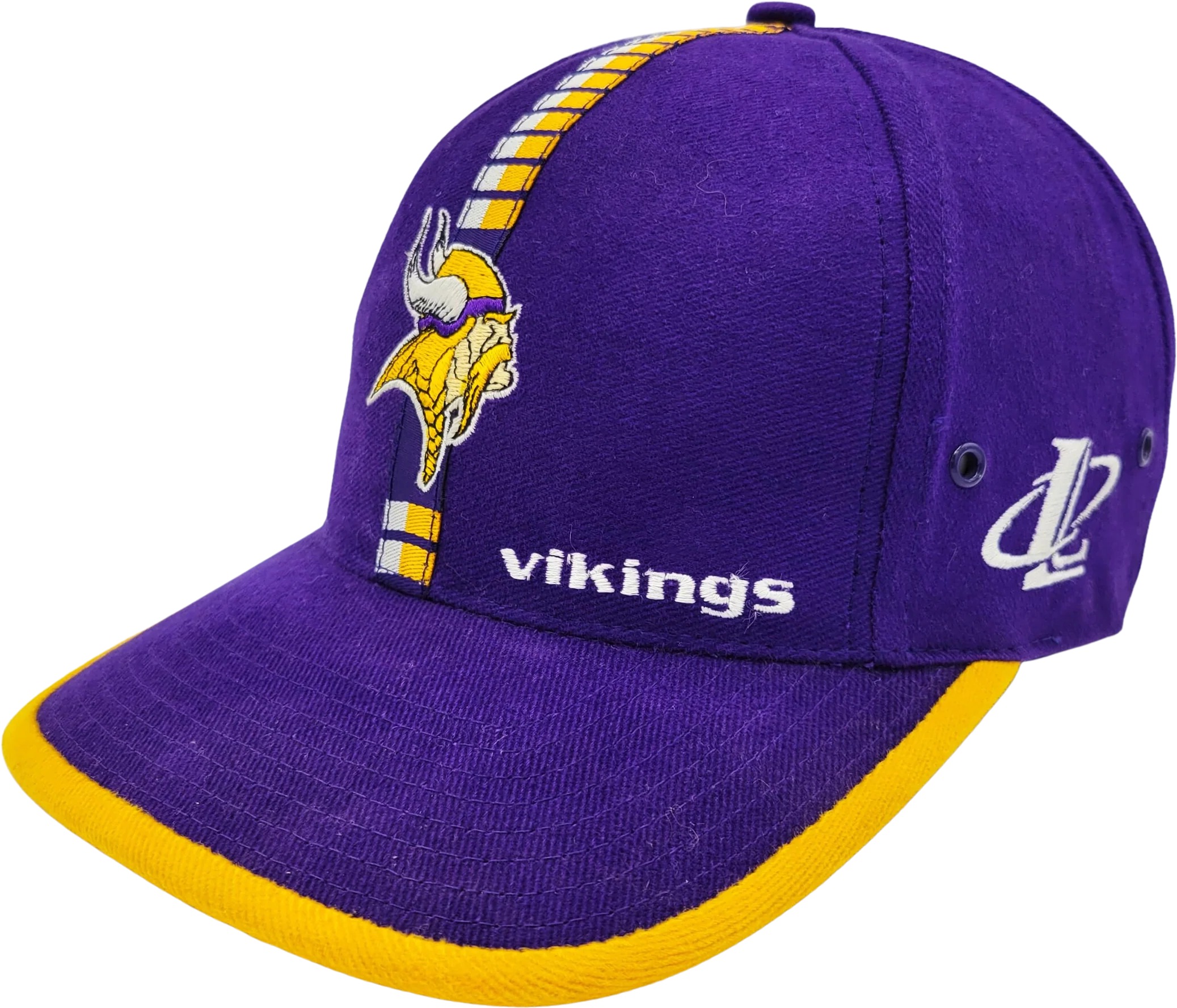 Minnesota Vikings Vintage 90s Logo Athletic Strapback Hat - One Size