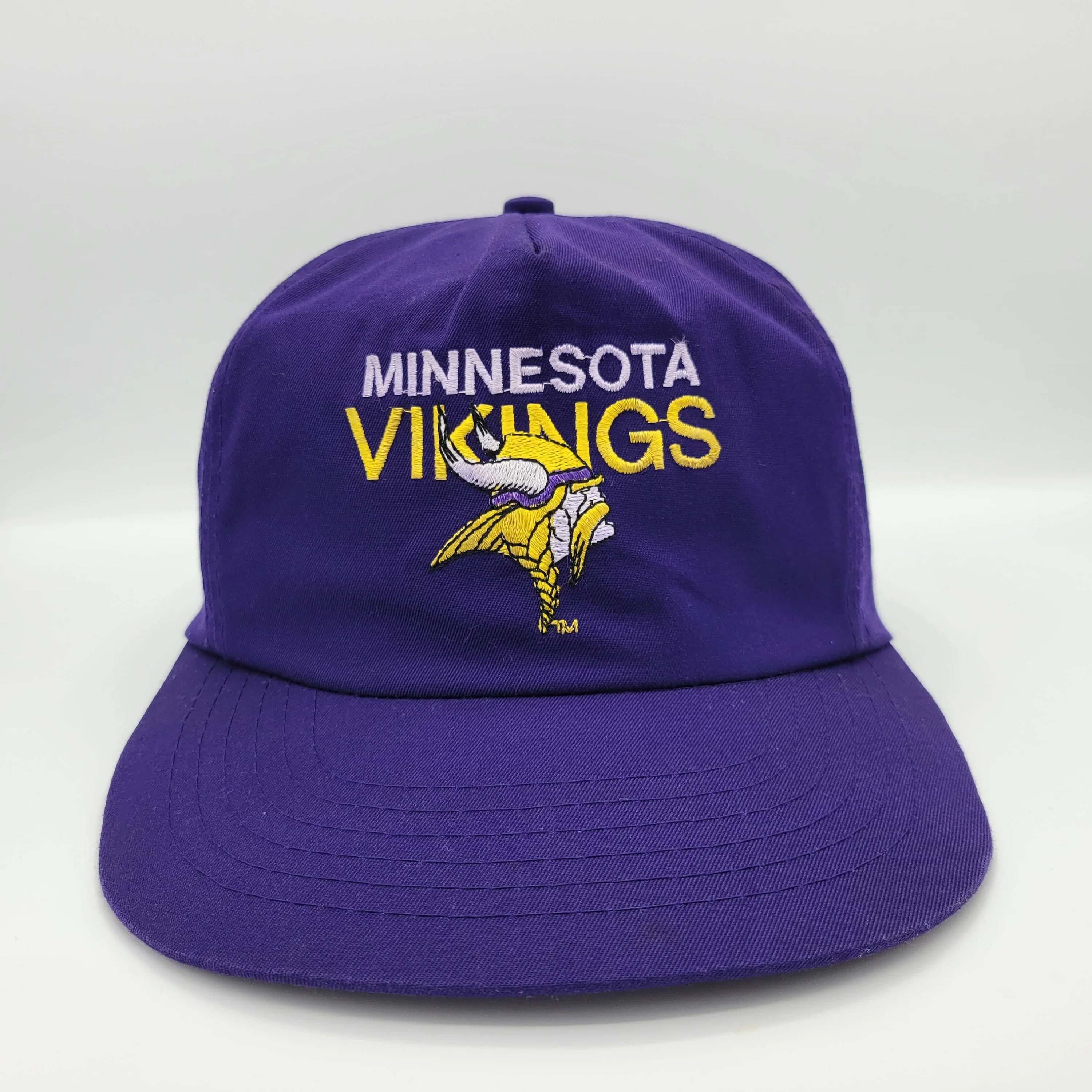 Minnesota Vikings Vintage 90s Mcdonalds Snapback Hat Nfl Football Purple Baseball Style Cap - Image 2