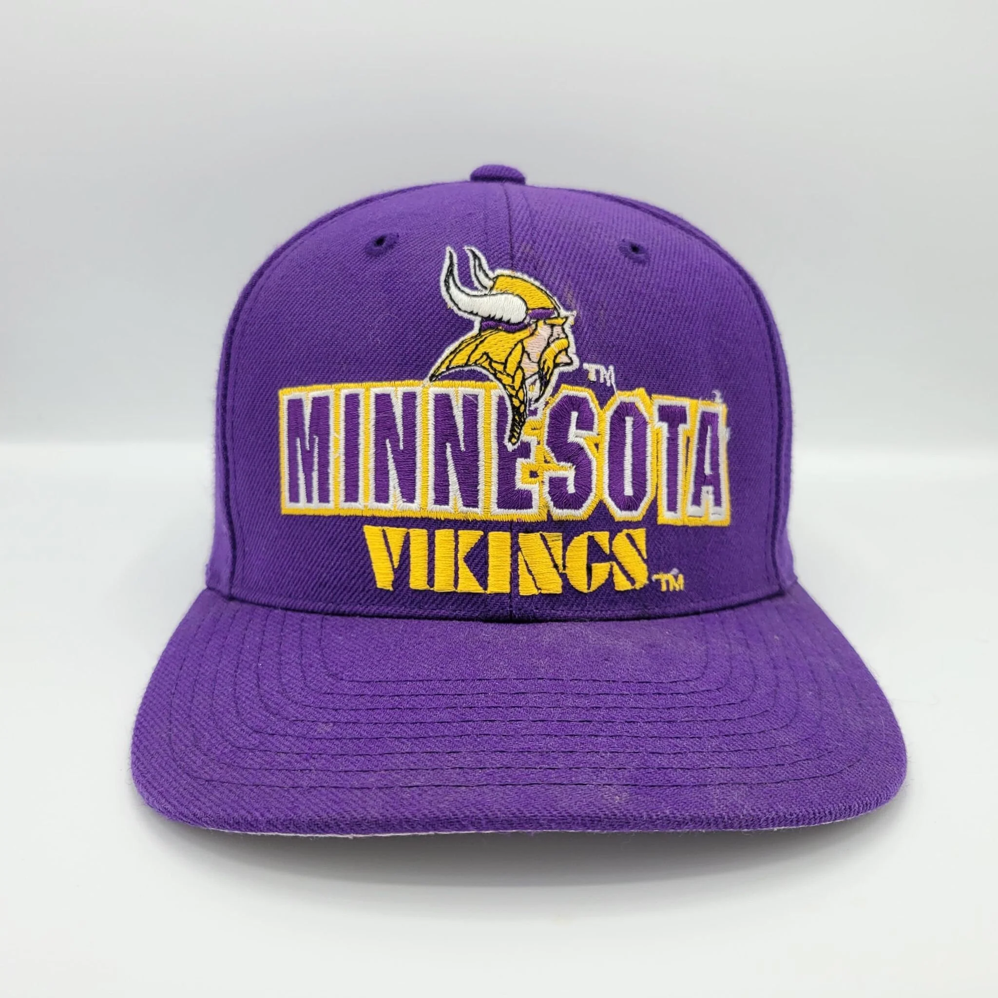 Minnesota Vikings Vintage 90s Purple People Eaters Snapback Hat - One Size Fits All - Image 3