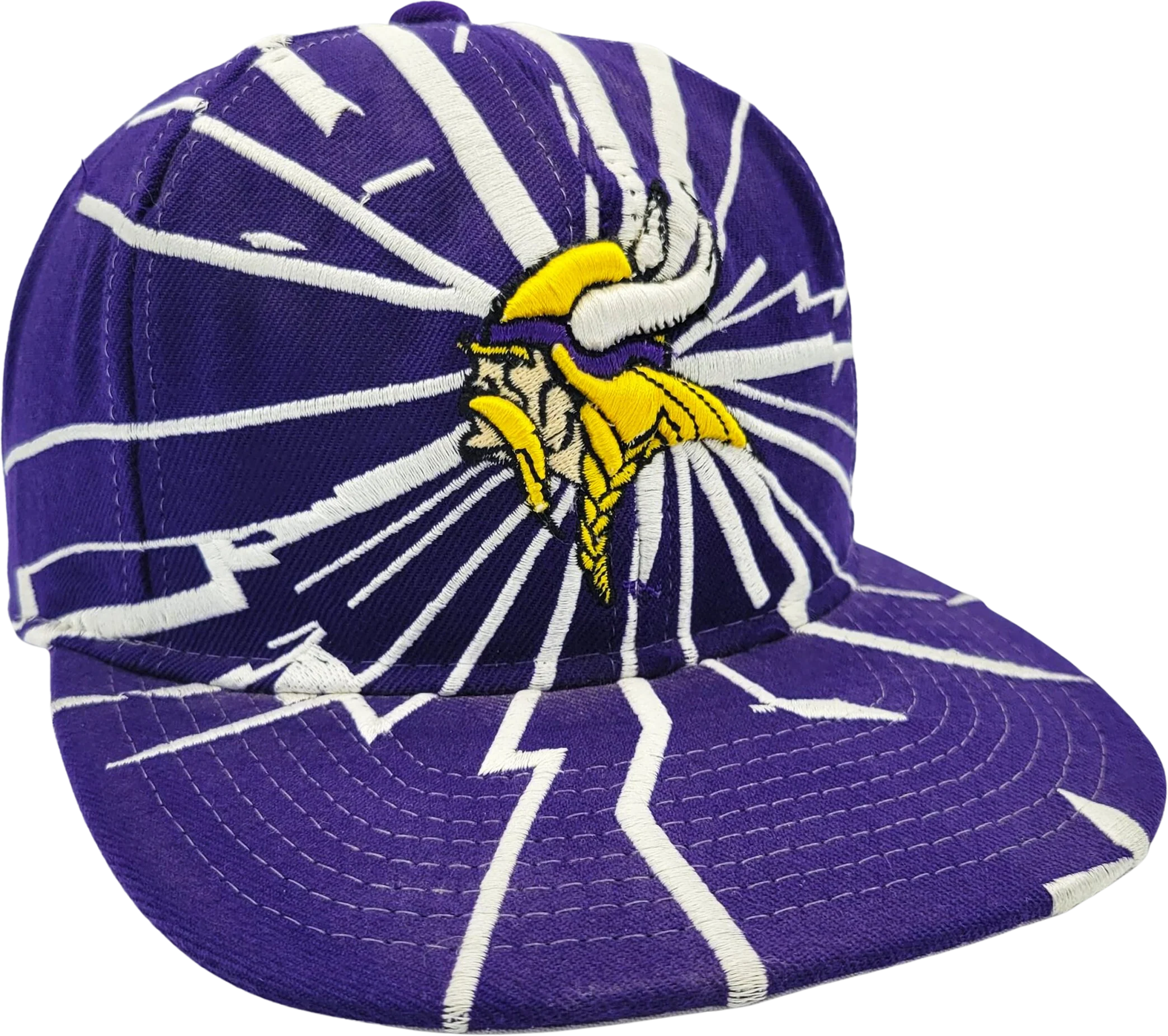 Minnesota Vikings Vintage 90s Starter Collision Snapback Hat - One Size