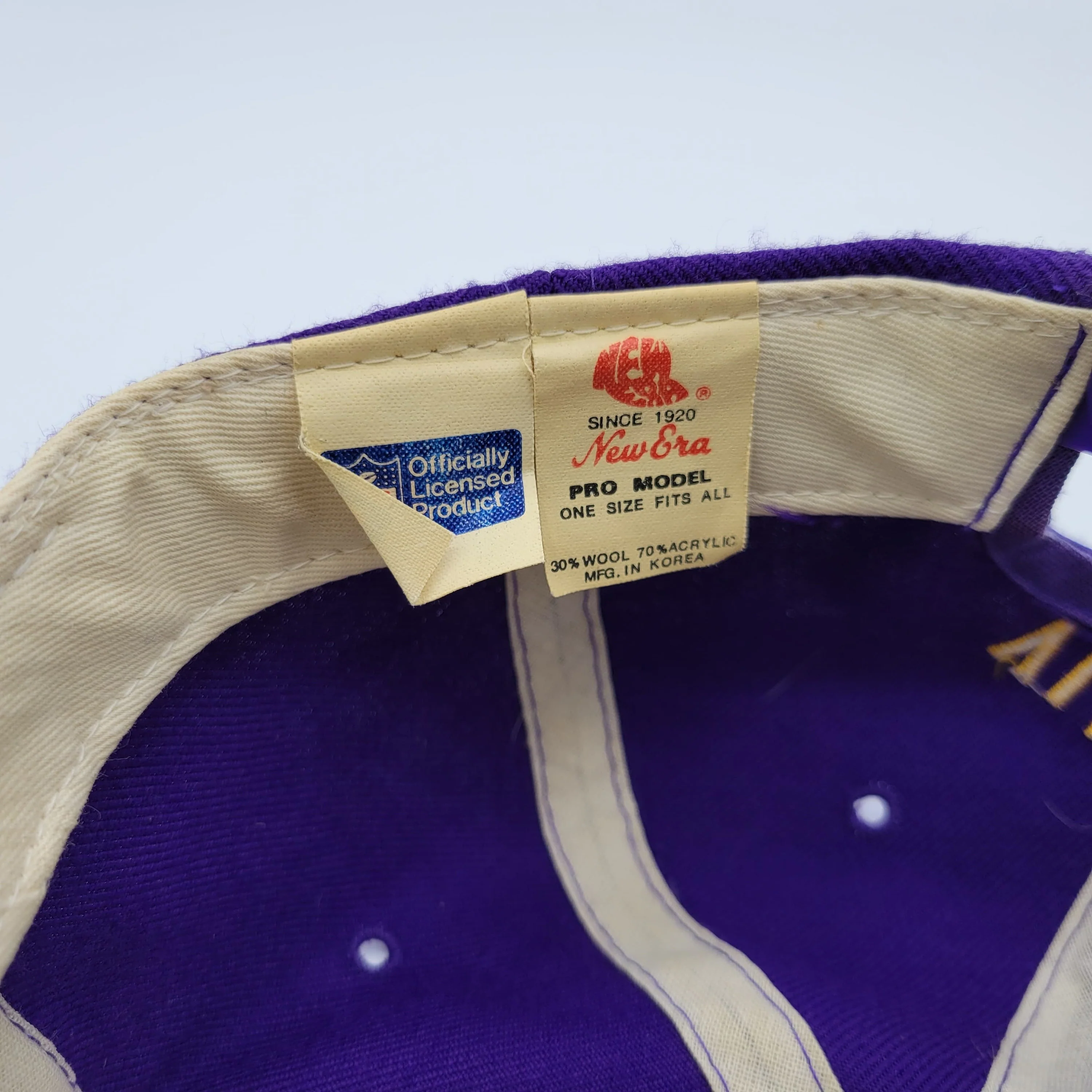 Minnesota Vikings Vintage New Era Snapback Hat - One Size Fits All - Image 4