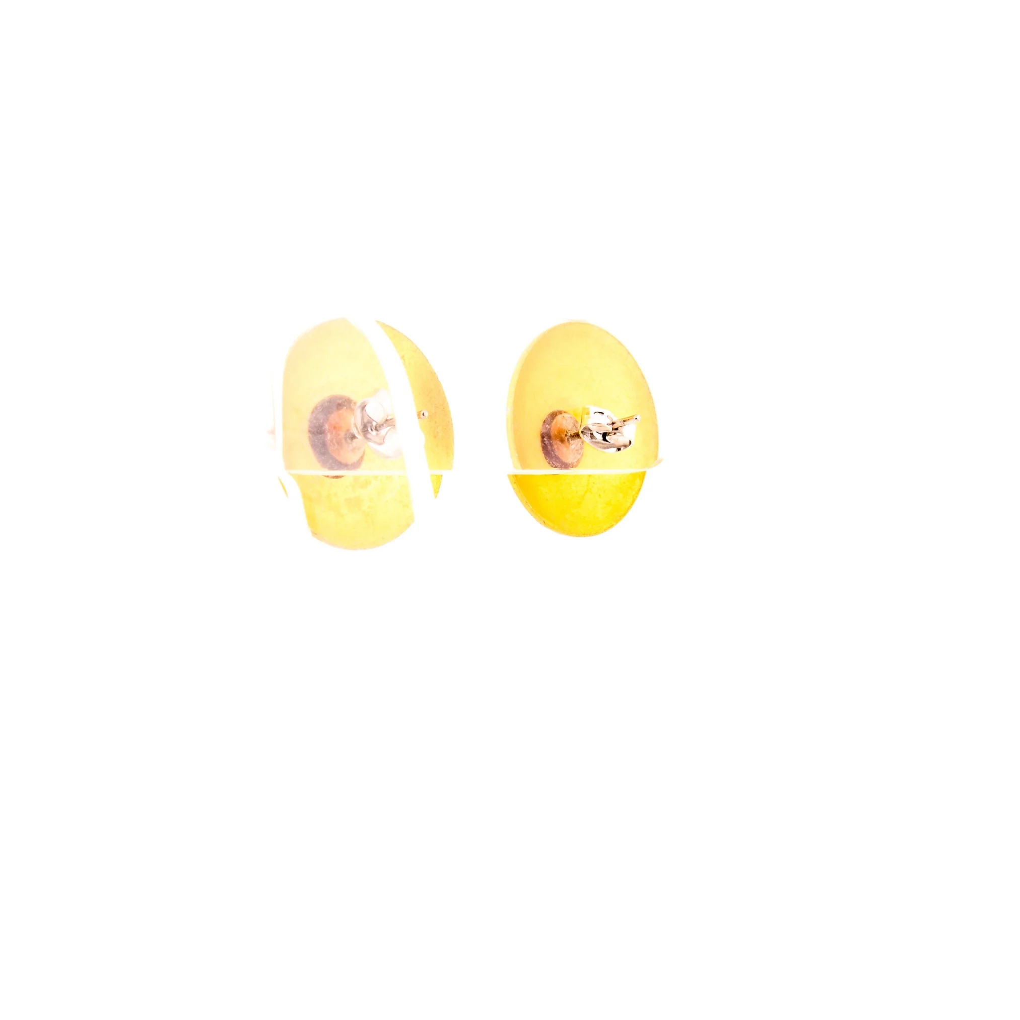 Mod Sun Disc Yellow 60s Earrings - Image 4