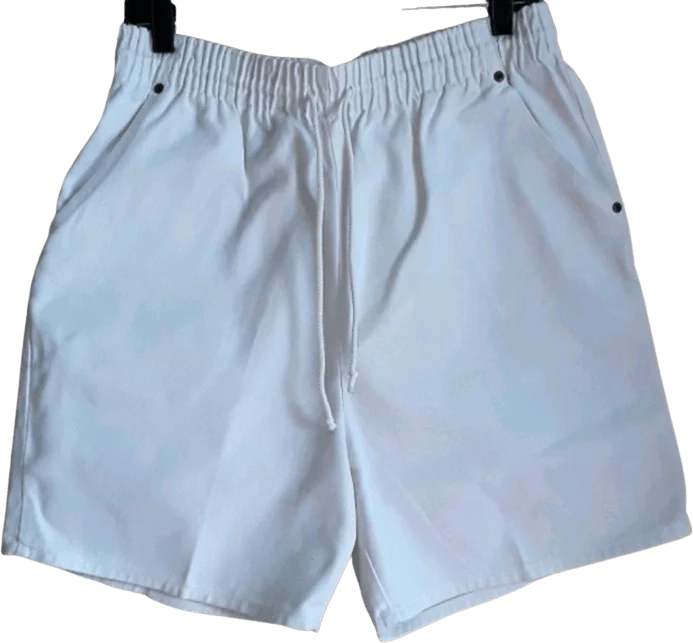 90's White Denim Mom Shorts