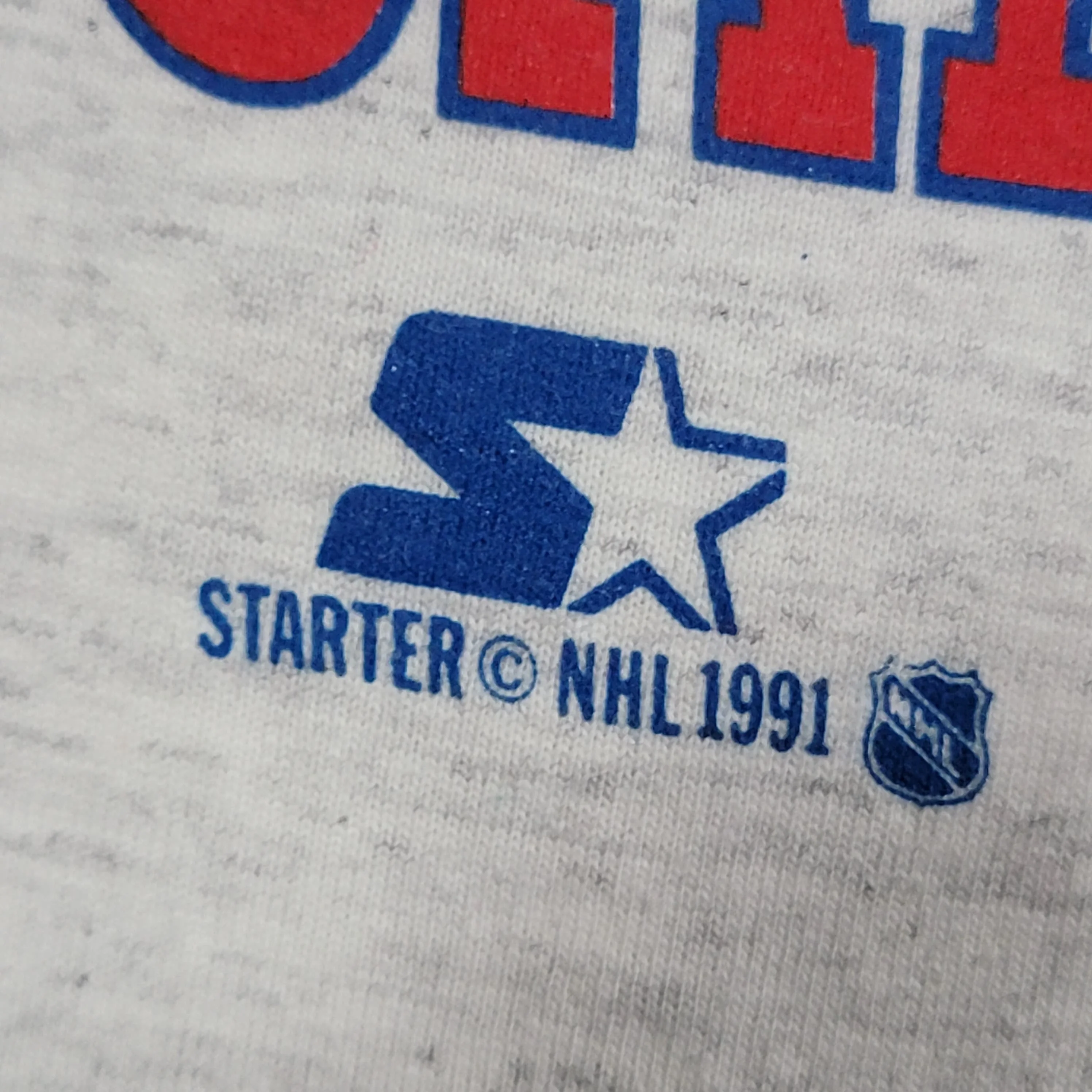 Montreal Canadiens Vintage 90s Starter Power Play T-Shirt Nhl Hockey Single Stitch Heather Gray Made In Canada L by Starter - Image 3