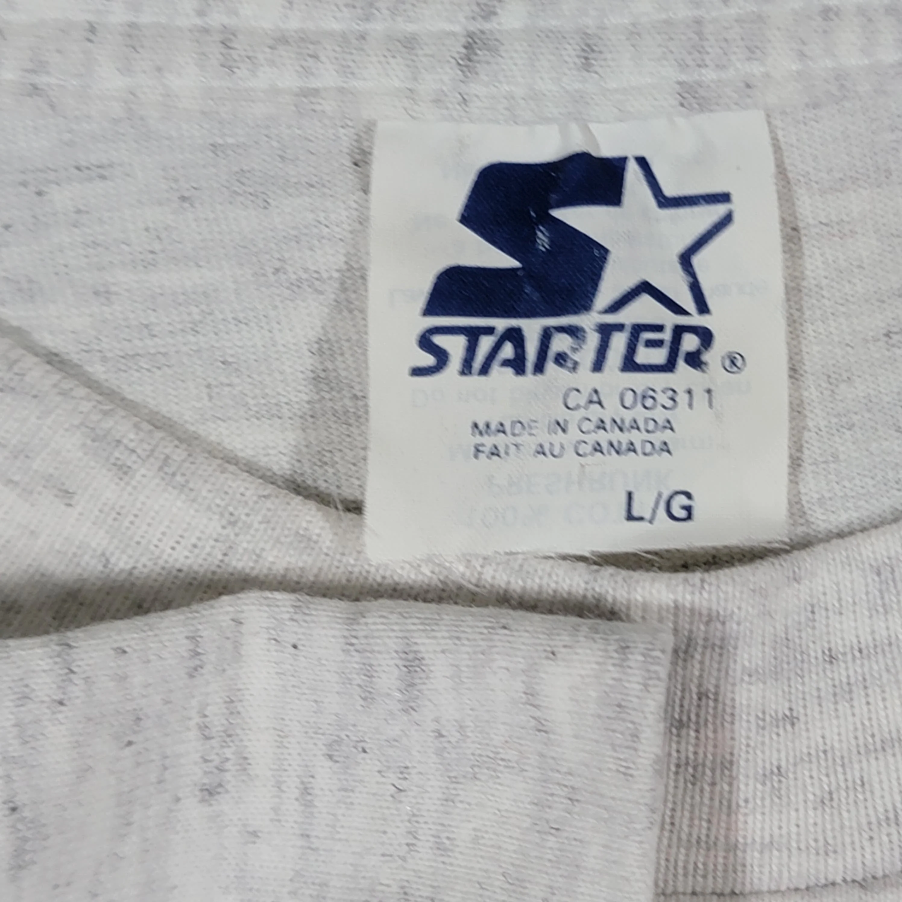 Montreal Canadiens Vintage 90s Starter Power Play T-Shirt Nhl Hockey Single Stitch Heather Gray Made In Canada L by Starter - Image 4