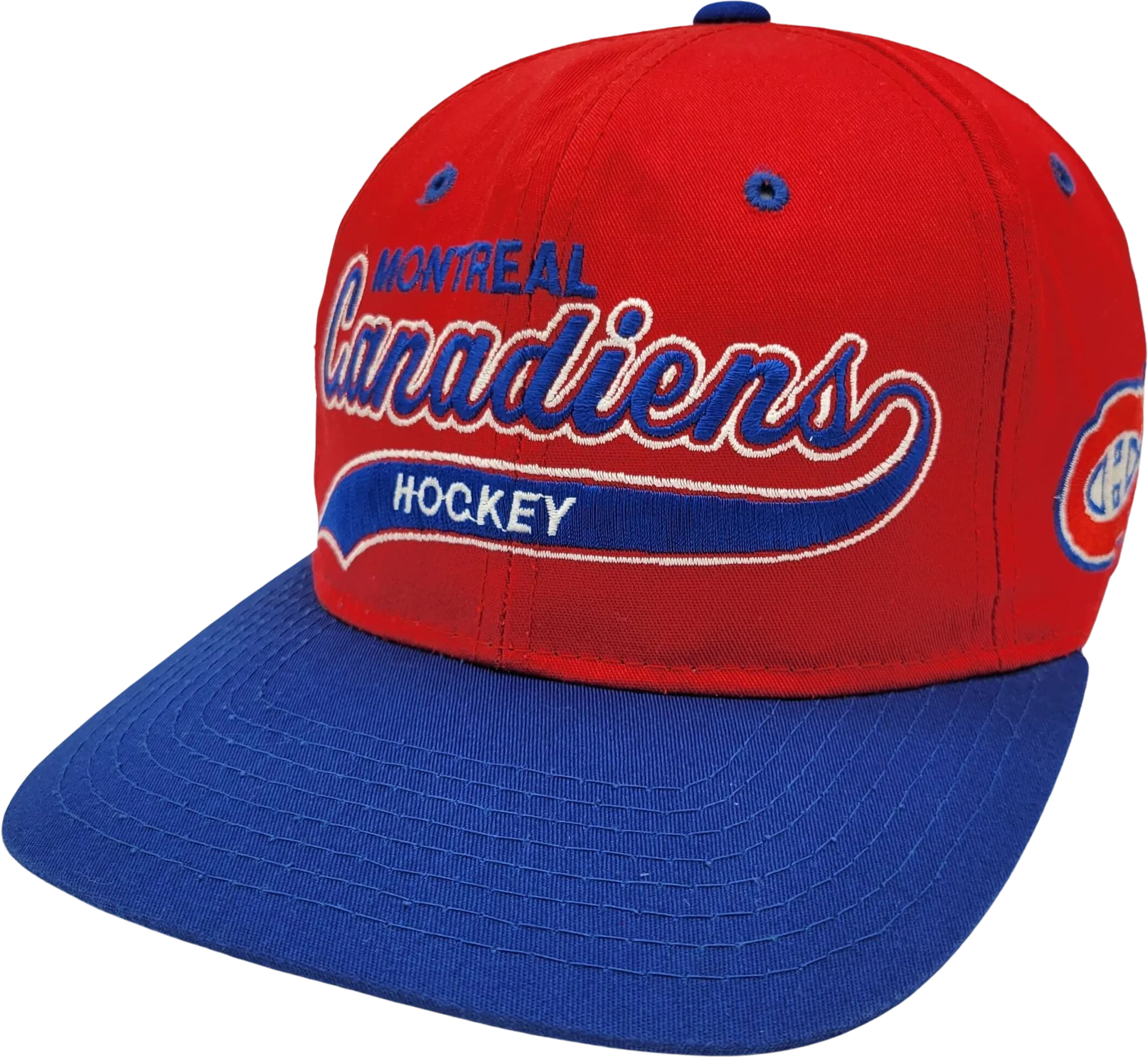 Montreal Canadiens Vintage 90s Starter Tail Sweep Snapback Hat Nhl Hockey Red Baseball Style Cap One Size Fits All by Starter