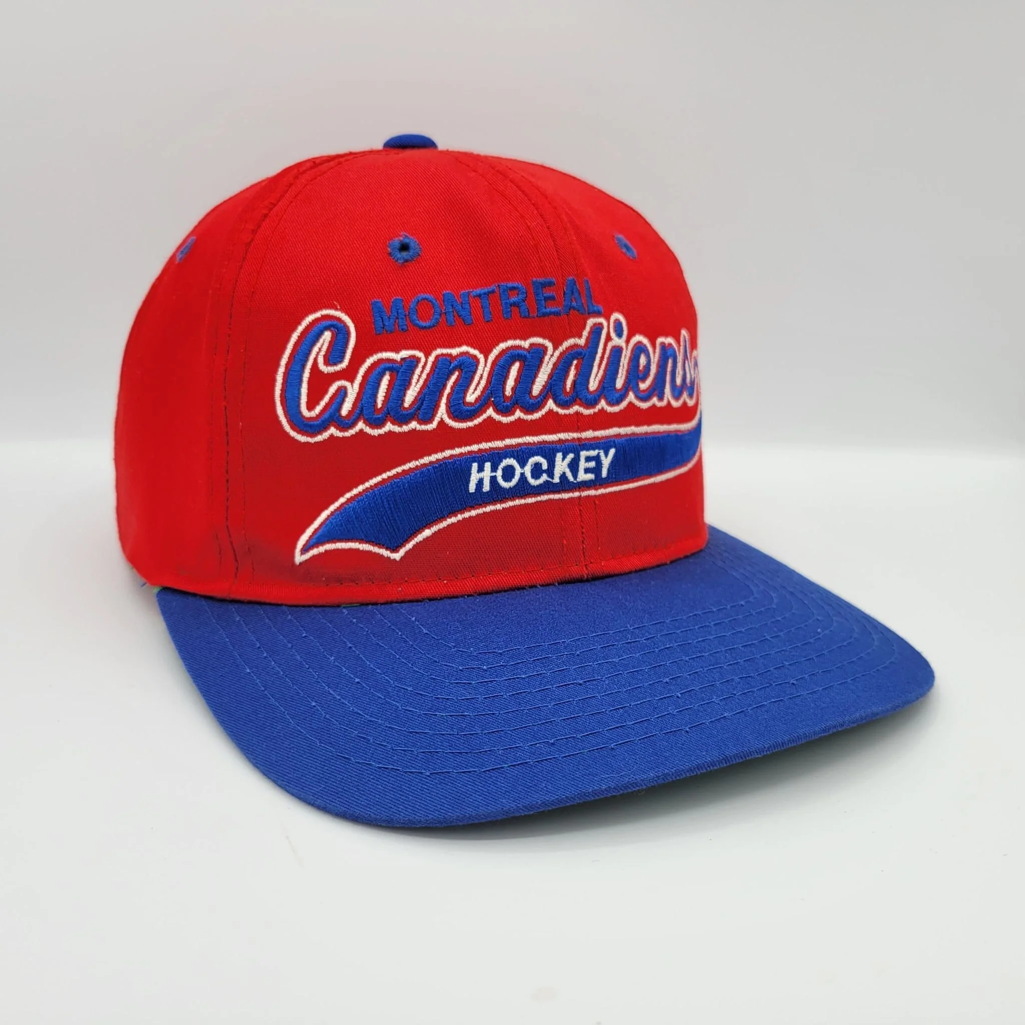 Montreal Canadiens Vintage 90s Starter Tail Sweep Snapback Hat Nhl Hockey Red Baseball Style Cap One Size Fits All by Starter - Image 2
