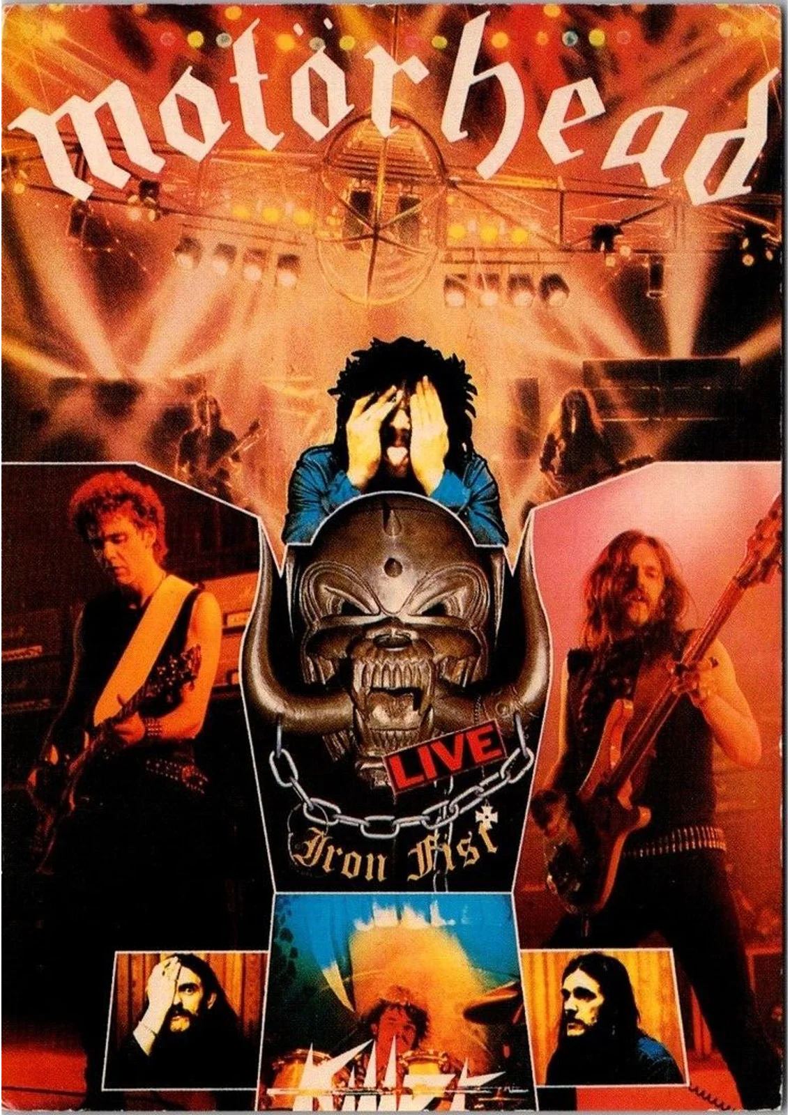 Motorhead Iron Fist Live Tour Lemmy Rock Postcard Rare Unused Vintage