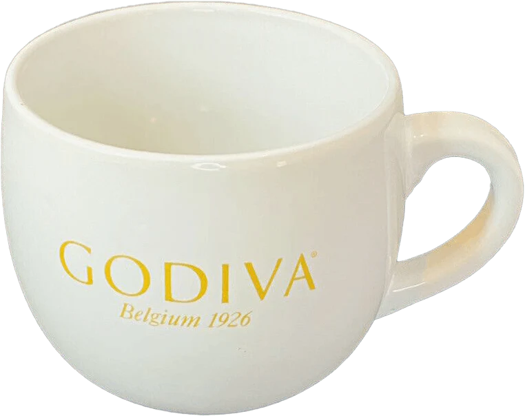 Mug Godiva Belgium 1926 White New by Modern Gourmet Foods