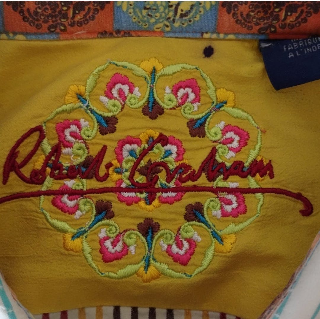 Men's Multicolor Striped Button Down Shirt by Robert Graham - Image 8