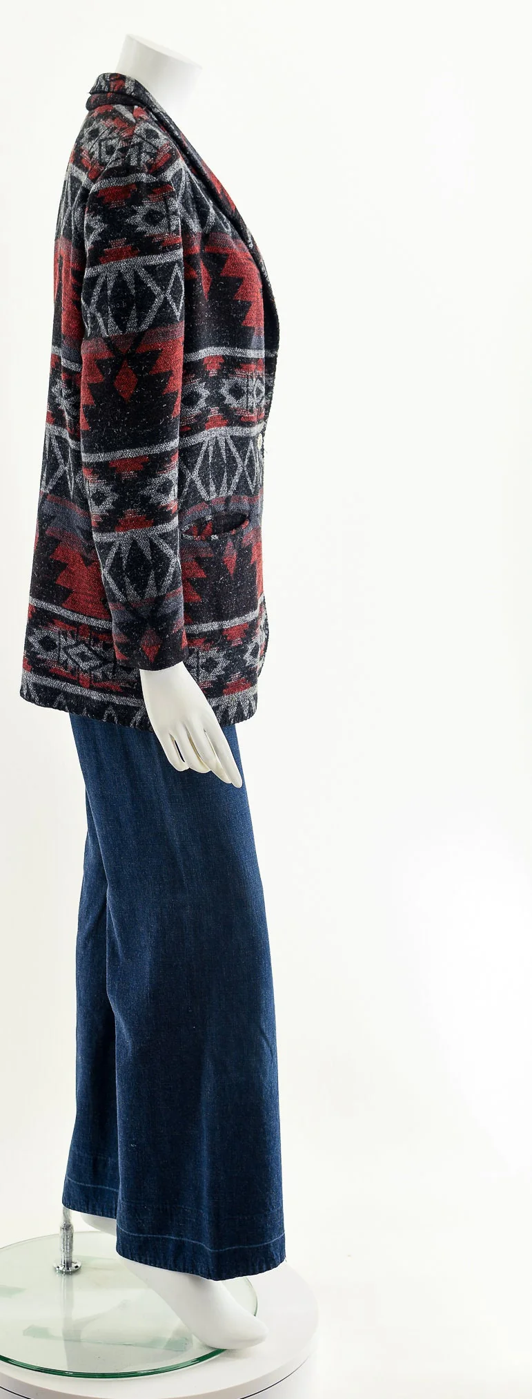 Muted Southwestern Woolen Jacket by David Paul - Image 5