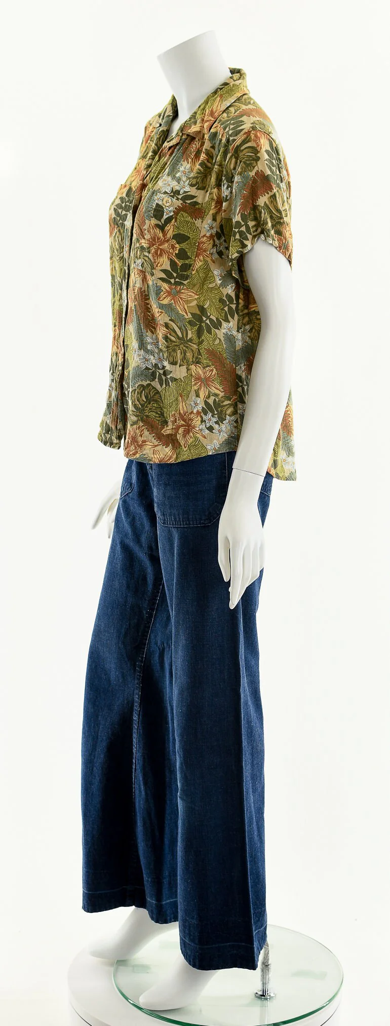 Muted Tropical Floral Blouse by Liz Sport - Image 10