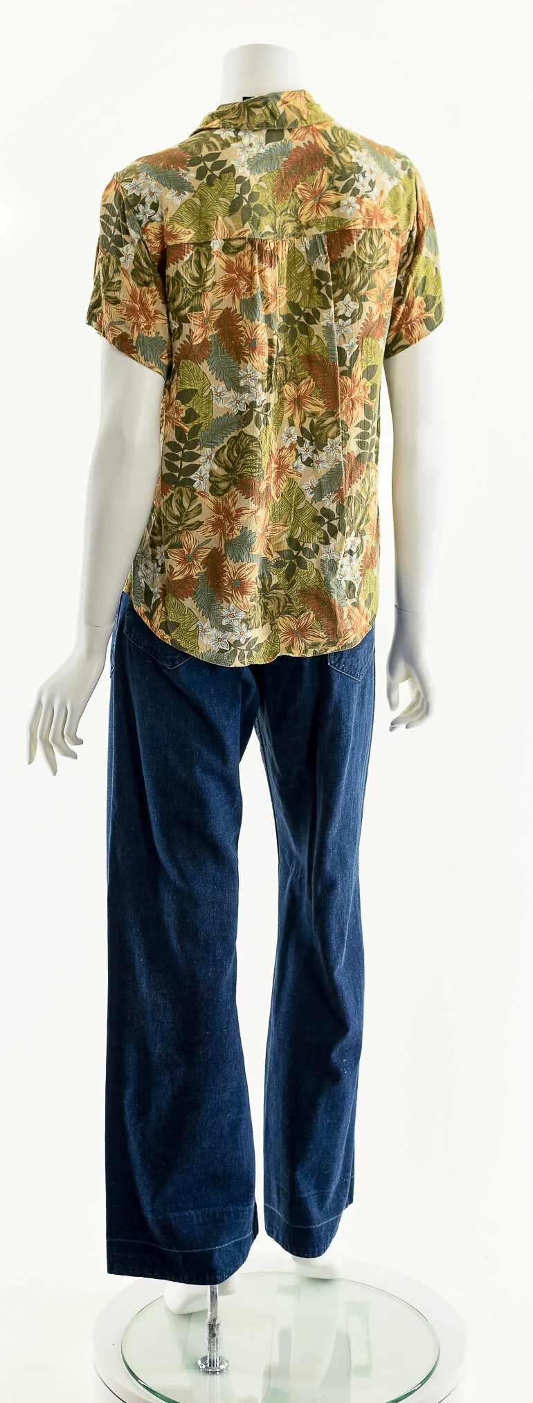 Muted Tropical Floral Blouse by Liz Sport - Image 8