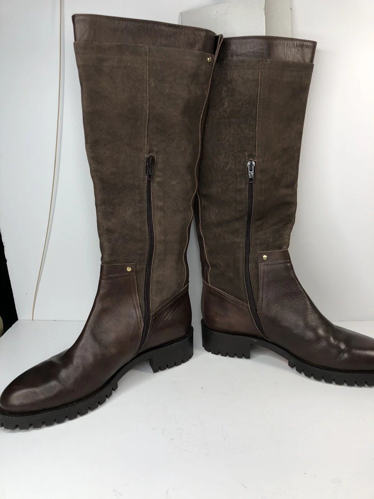 Napoleoni Handmade Italy Leather Tall Calf Boot 8 By Napoleoni - Image 5