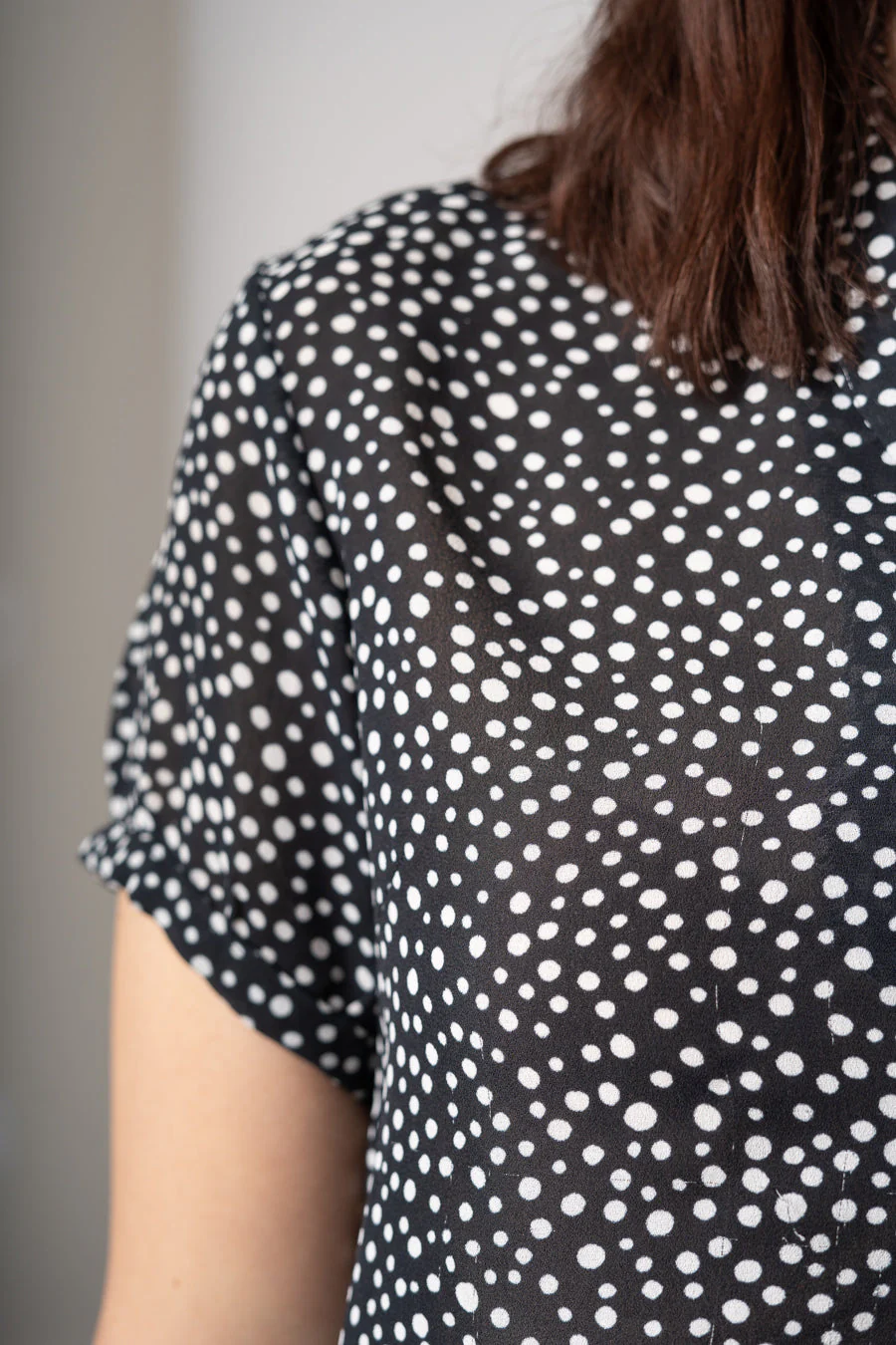 Navy Dop Crop Top - Image 7