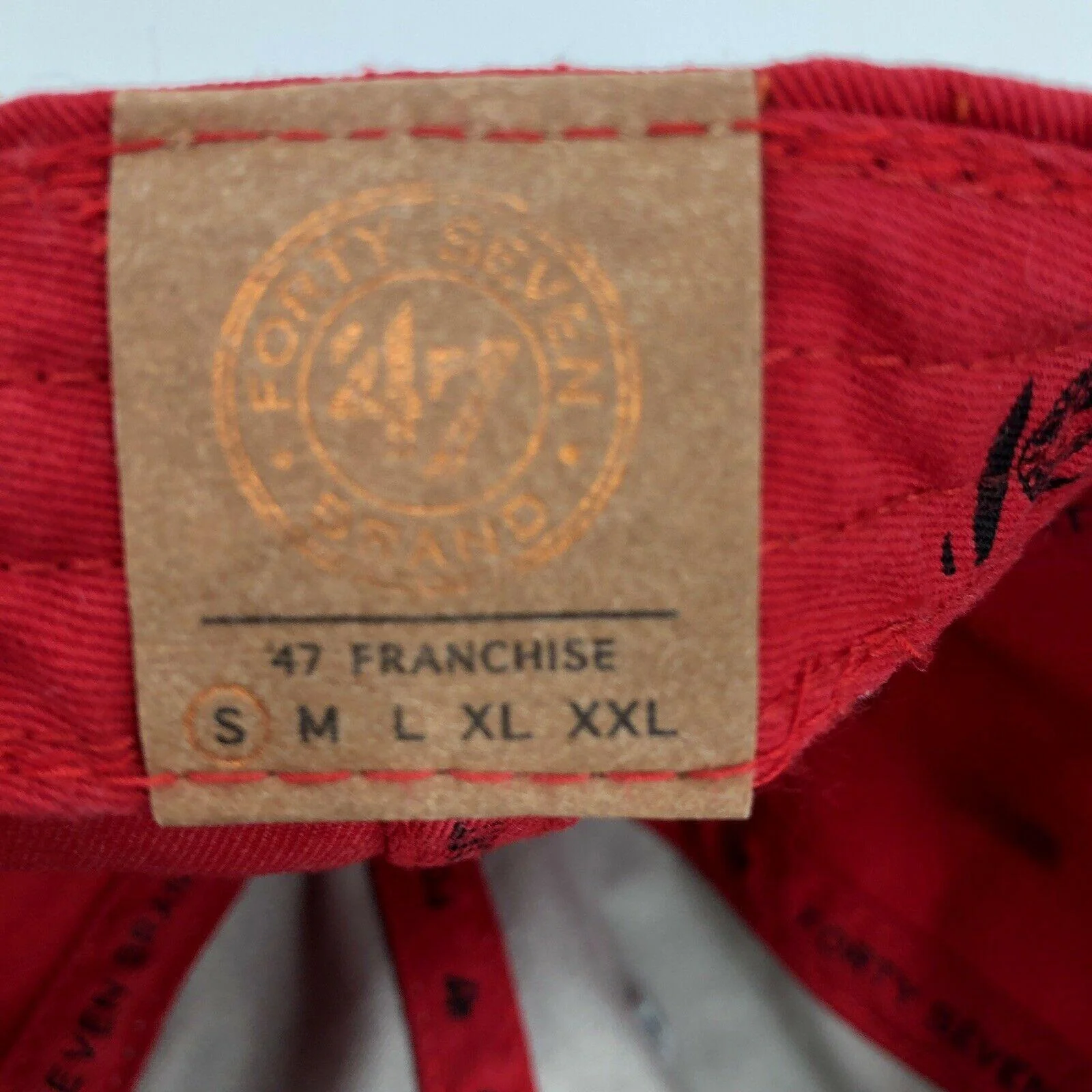 Nc State University Hat Wolfpack Franchise Small Red by ’47 - Image 7