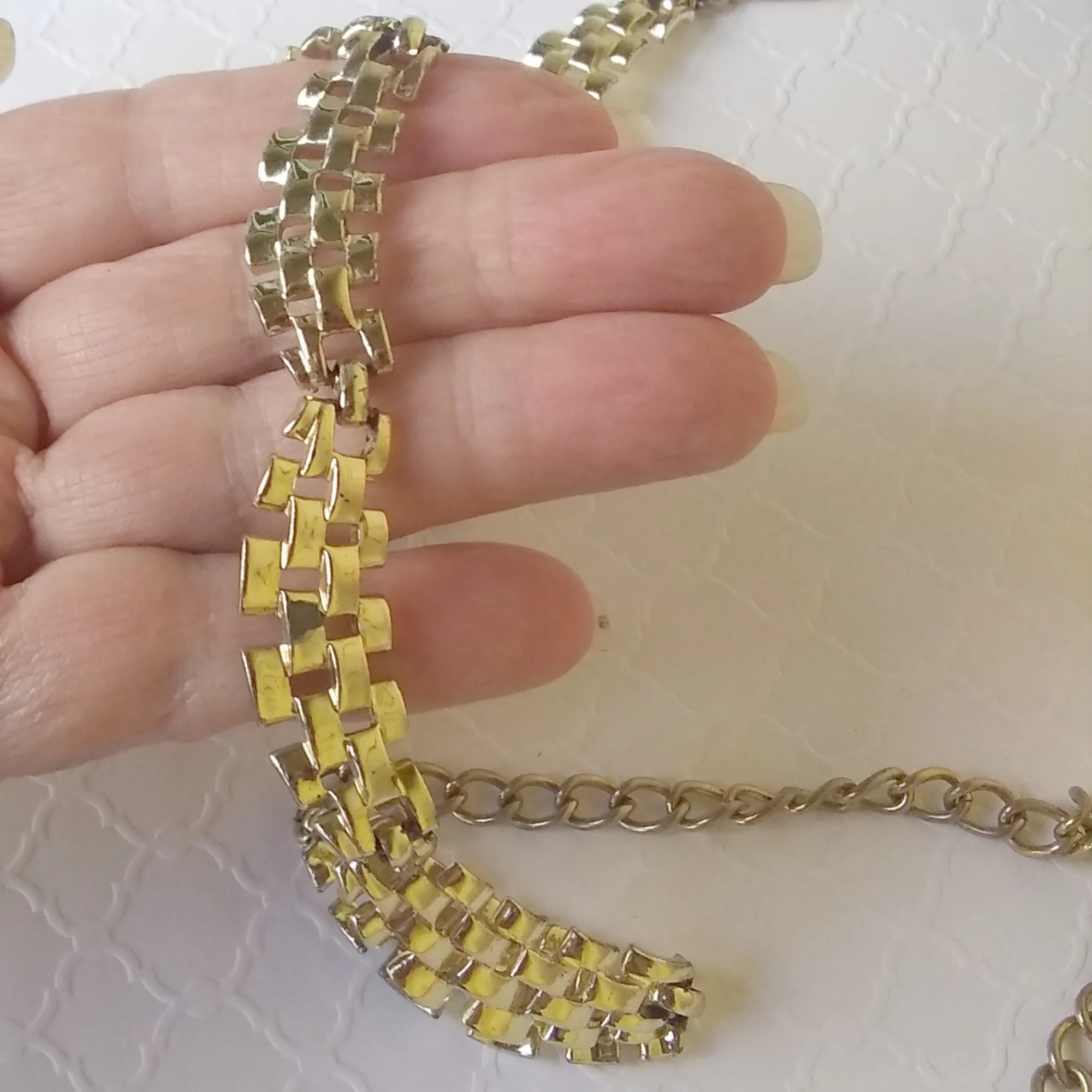 Necklace Choker Plus Extender Scalloped Swag By Coro - Image 6