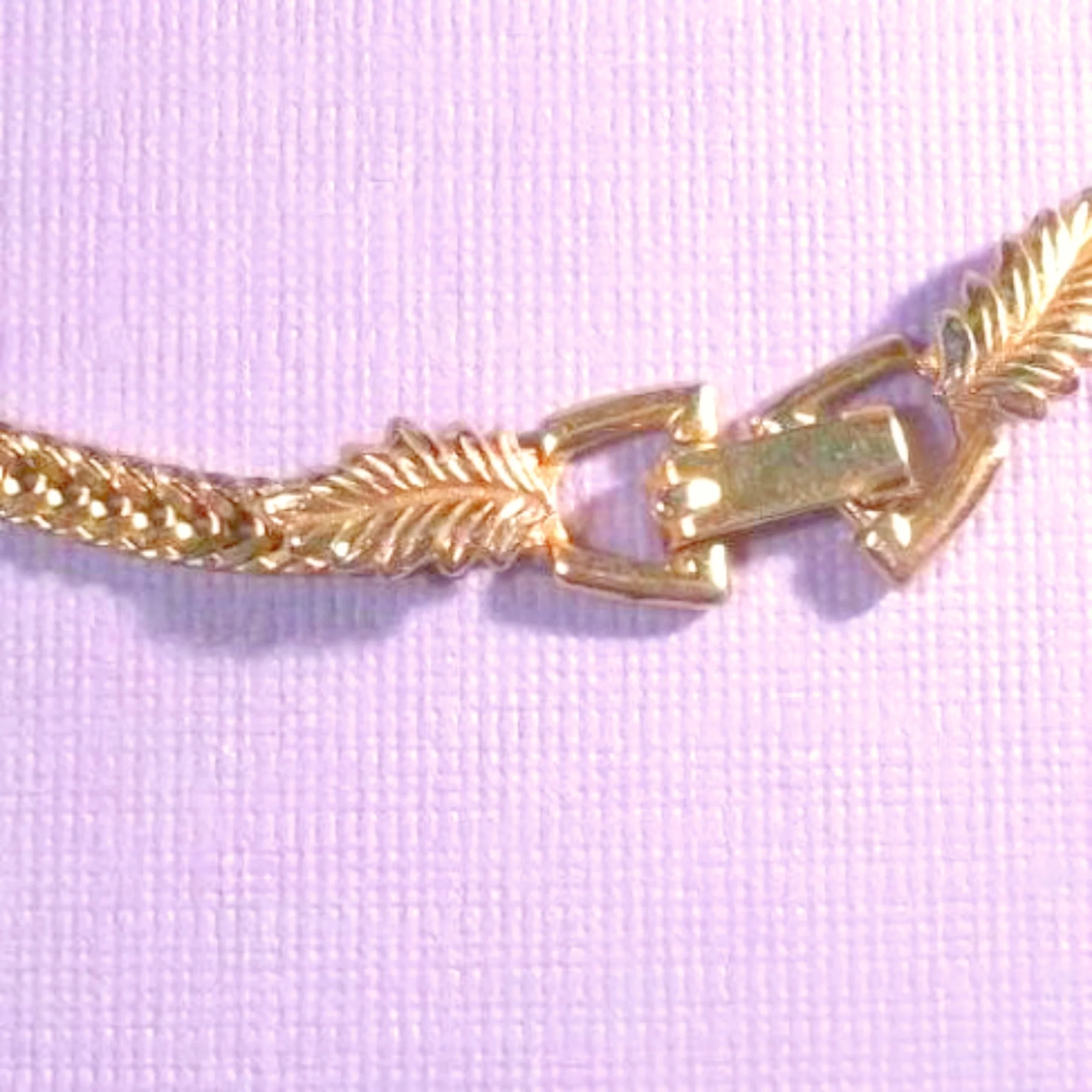 Necklace Choker Topaz Color Prong Set Stones - Image 4