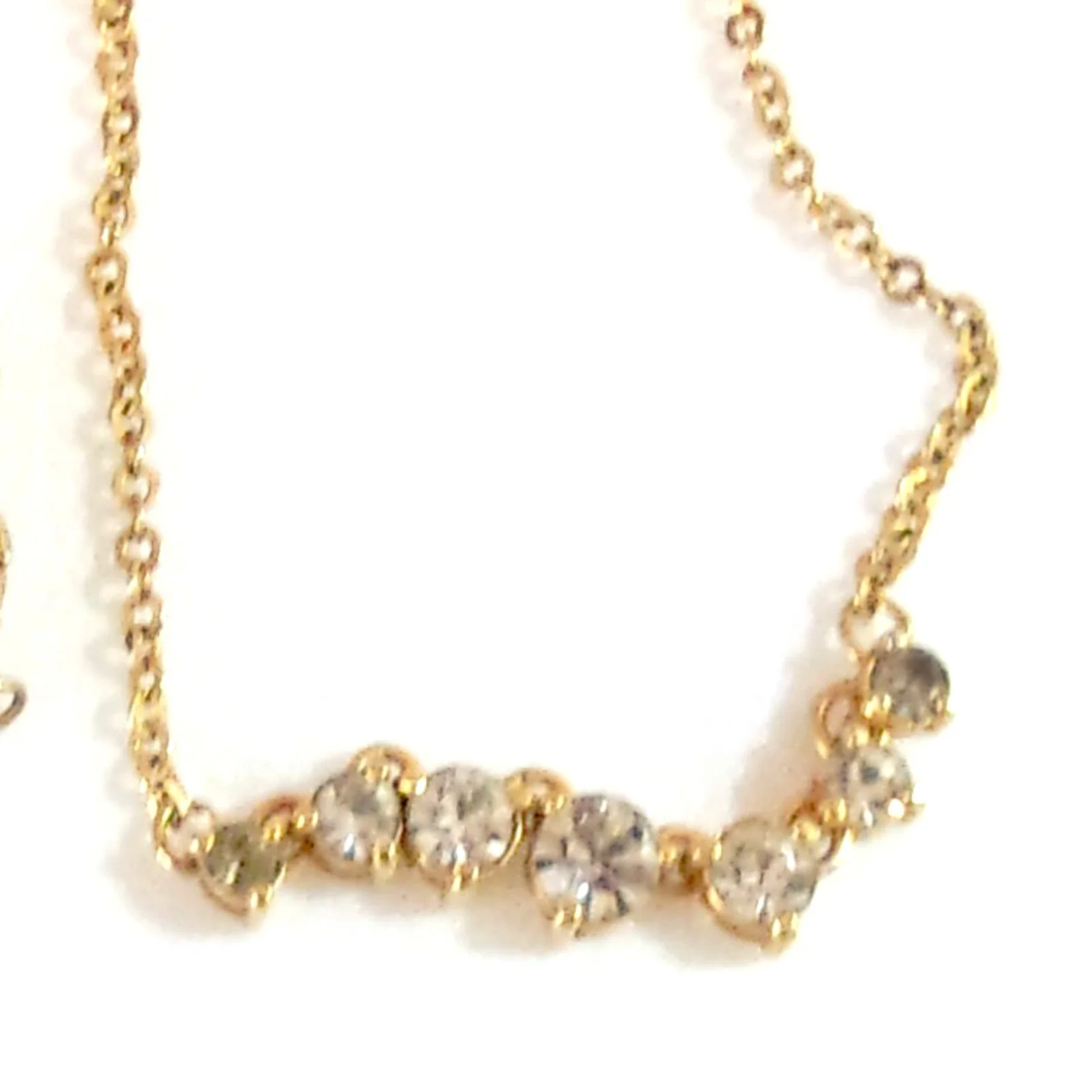 Necklace Goldtone Chain Crystal Focal Signed By Napier - Image 5