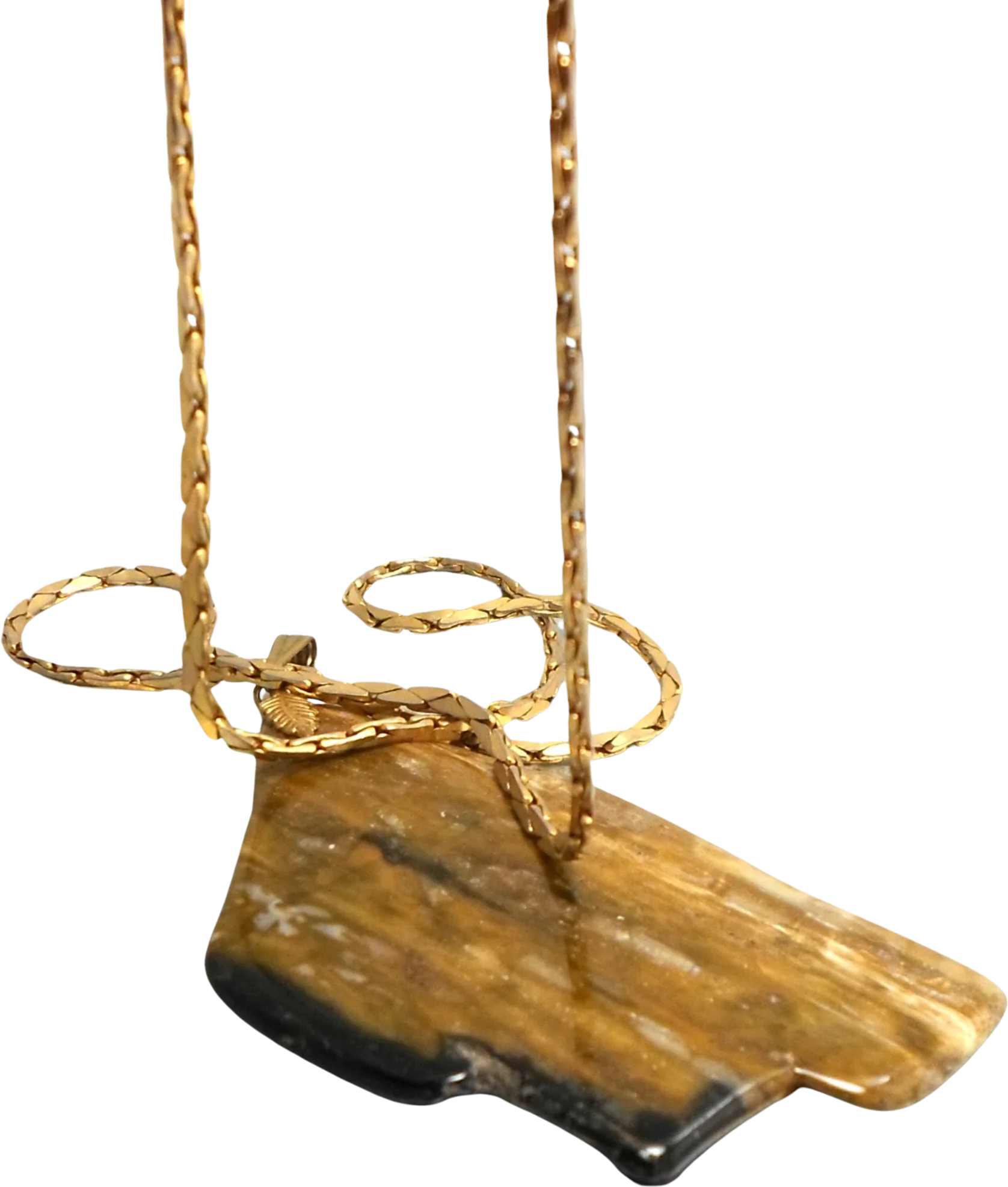 Necklace Herringbone Chain Unidentified Pendant By Napier