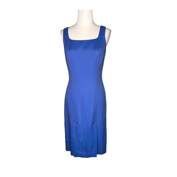 Neiman Marcus Exclusive Dress Set Vintage Blue Dress Suit Usa Sz 6 by Isabel Ardee - Image 4