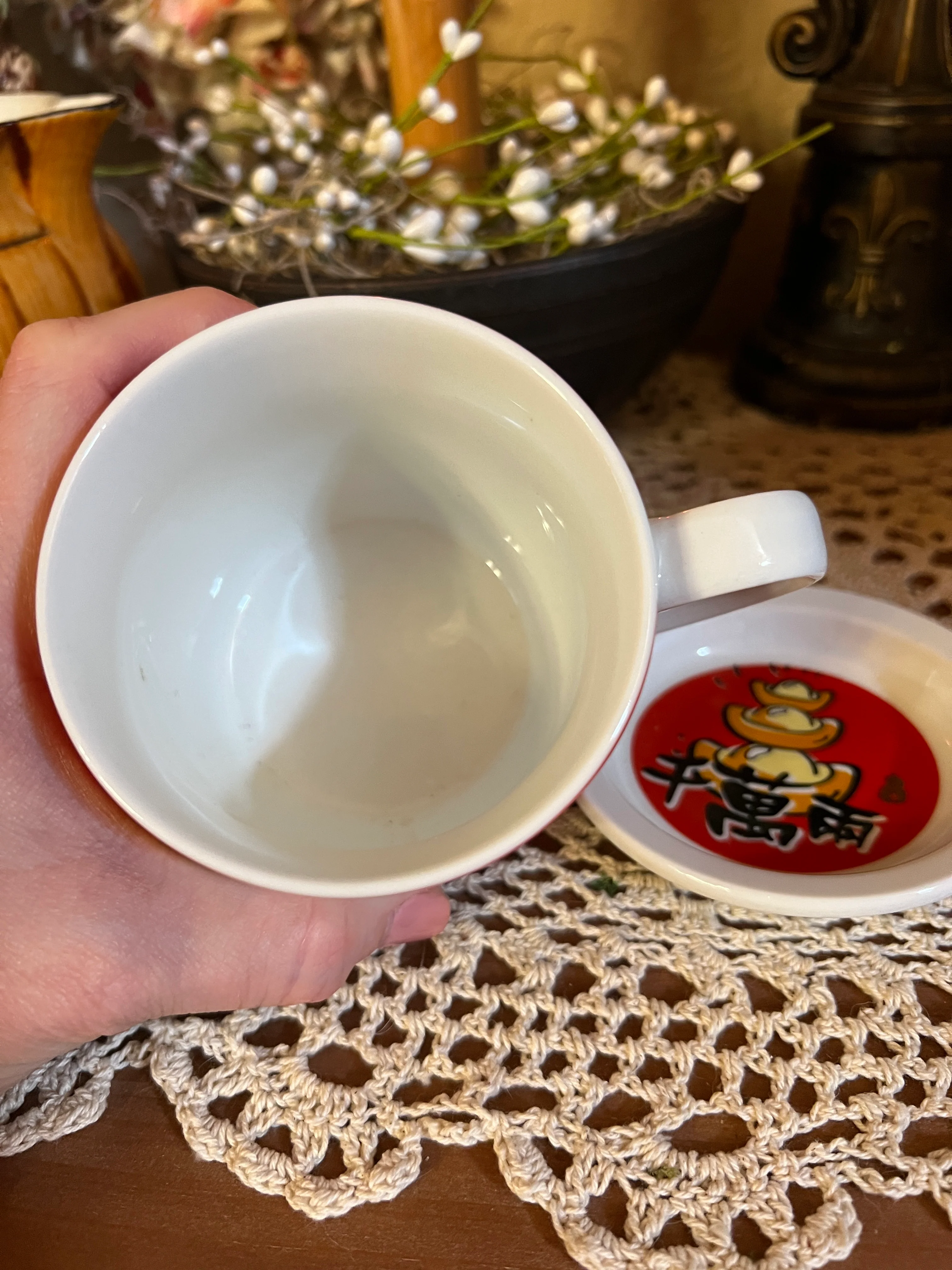 Neko Good Luck Cat Cup And Saucer - Image 3
