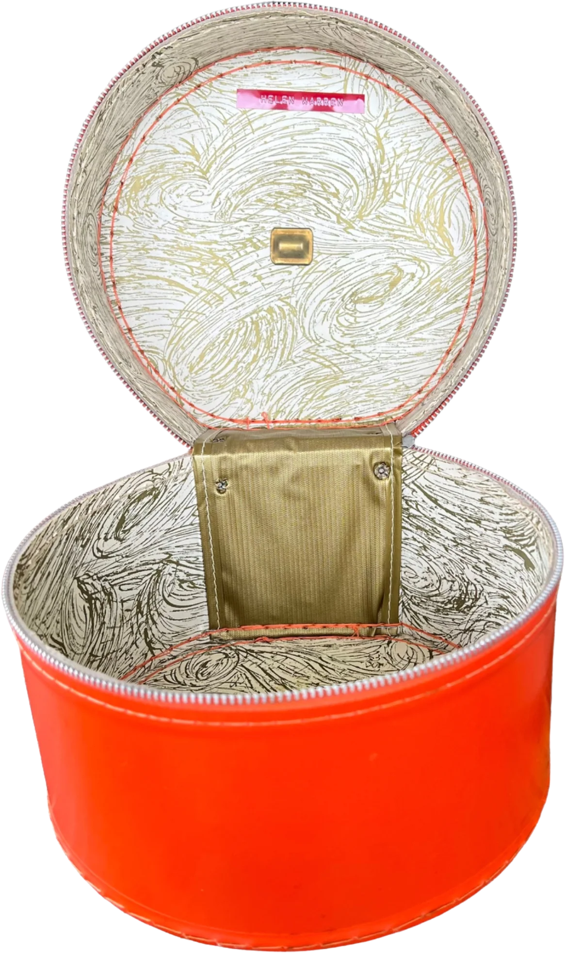 Neon Orange Mod Wig Box Carrier - Image 2