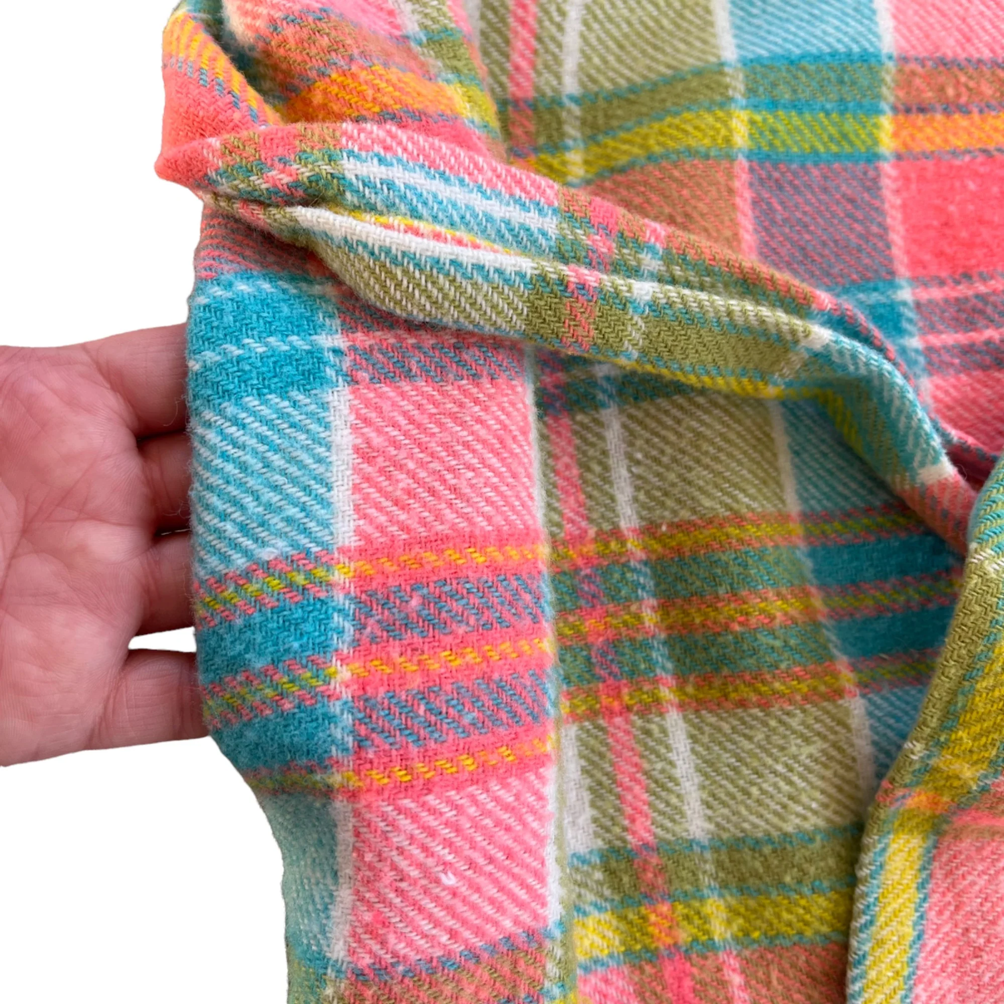 Neon Plaid Robe Housecoat - Image 5