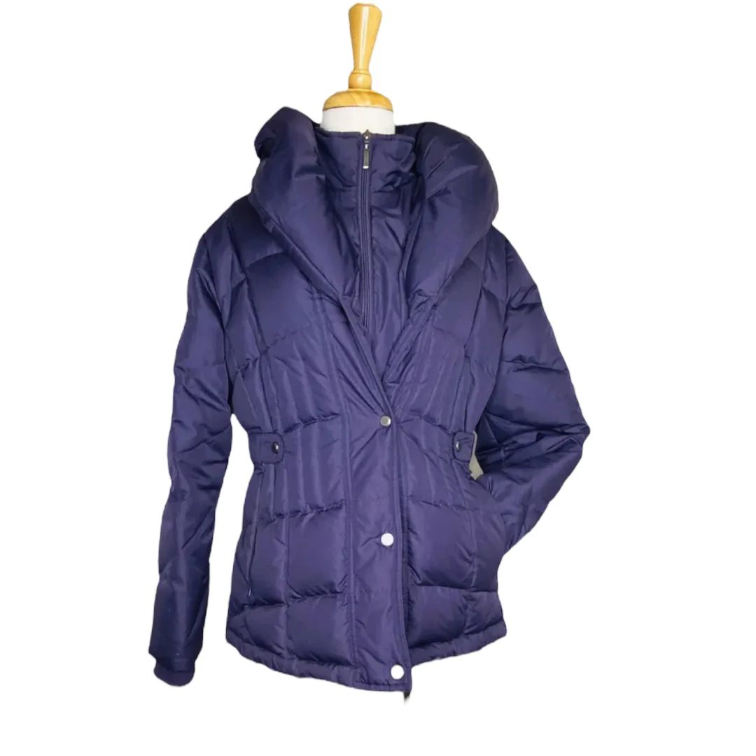 New England Down Feather Puffer Coat Purple Medium by Mackintosh - Image 2