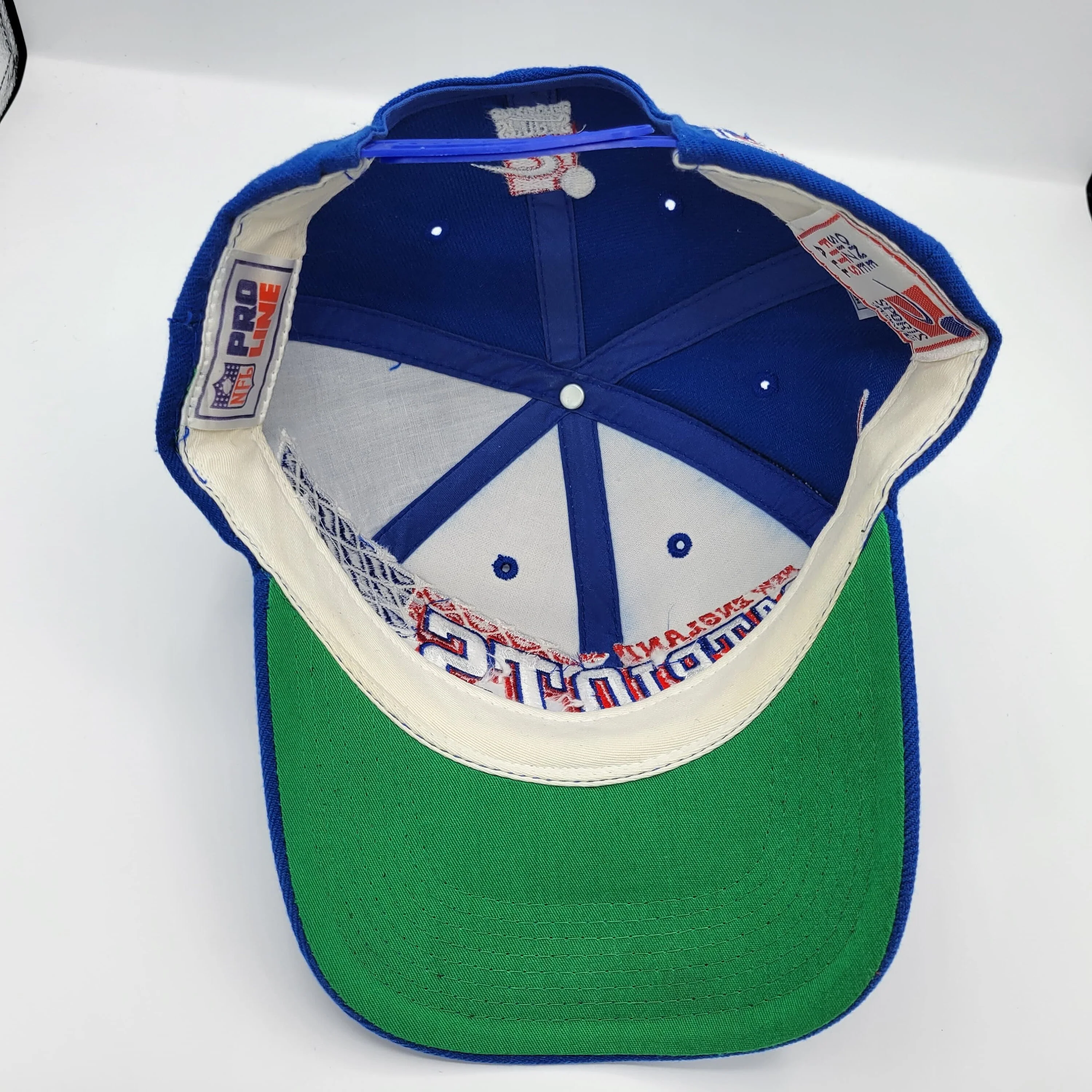 New England Patriots Vintage 90s Sports Specialties Cage Snapback Hat Nfl Football Blue Red Baseball Cap by Sports Specialties - Image 5