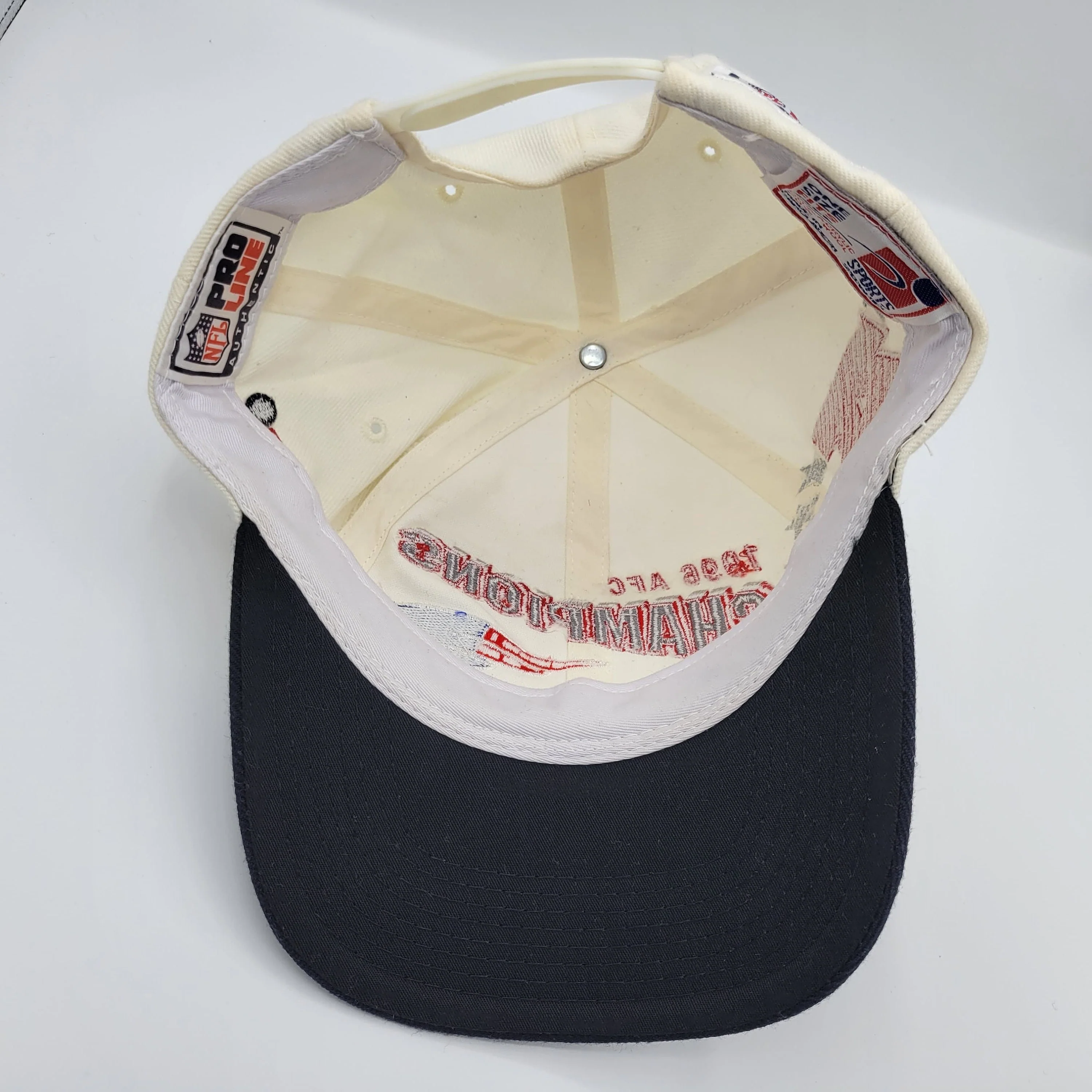 New England Patriots Vintage 90s Sports Specialties Snapback Hat Wool Blend 1996 Afc Nfl Football Champions Baseball Cap by Sports Specialties - Image 6