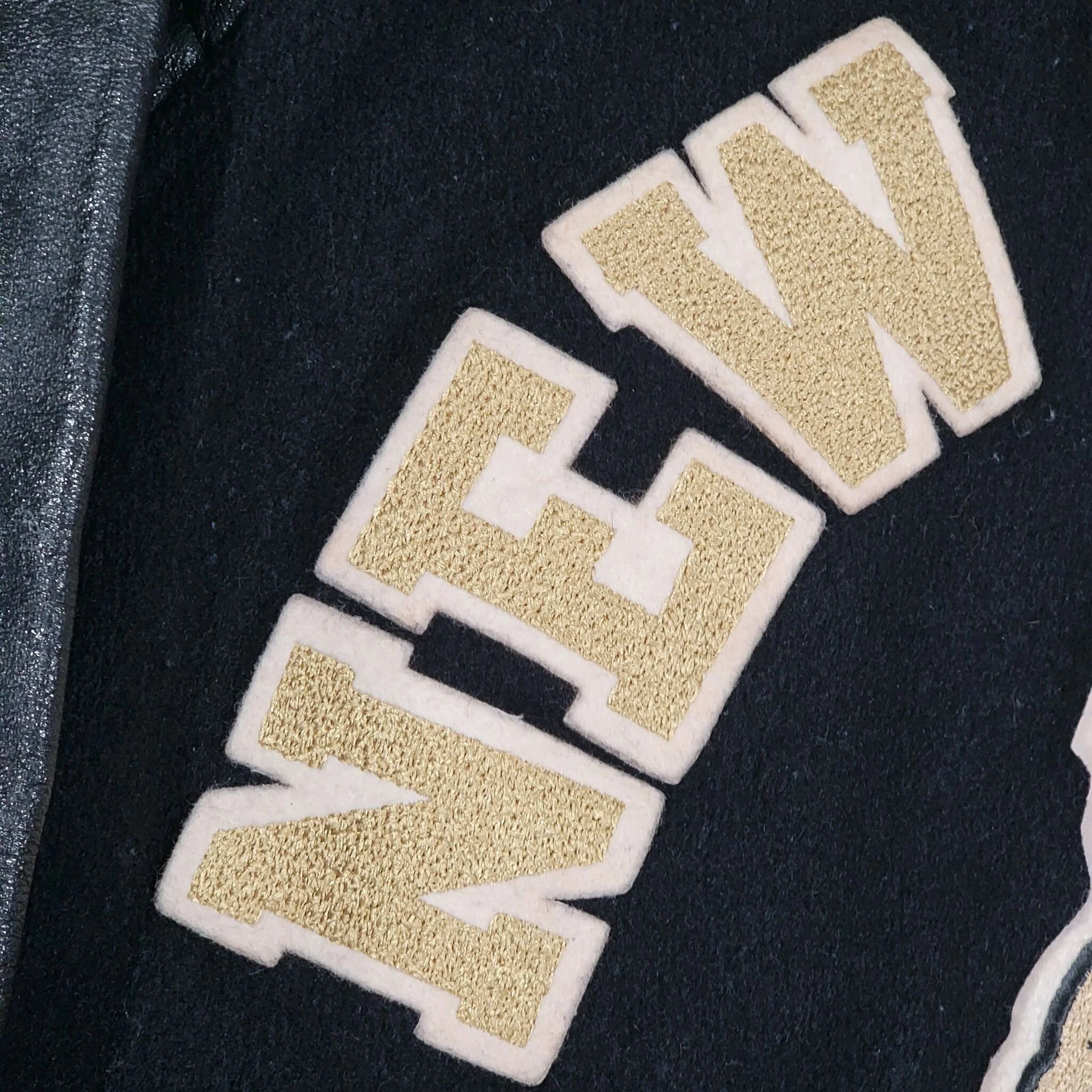 New Orleans Saints Vintage 80s Chalk Line Varsity Jacketwool and Leathernfl Football Coat Louisiana Logo by Chalk Line - Image 5